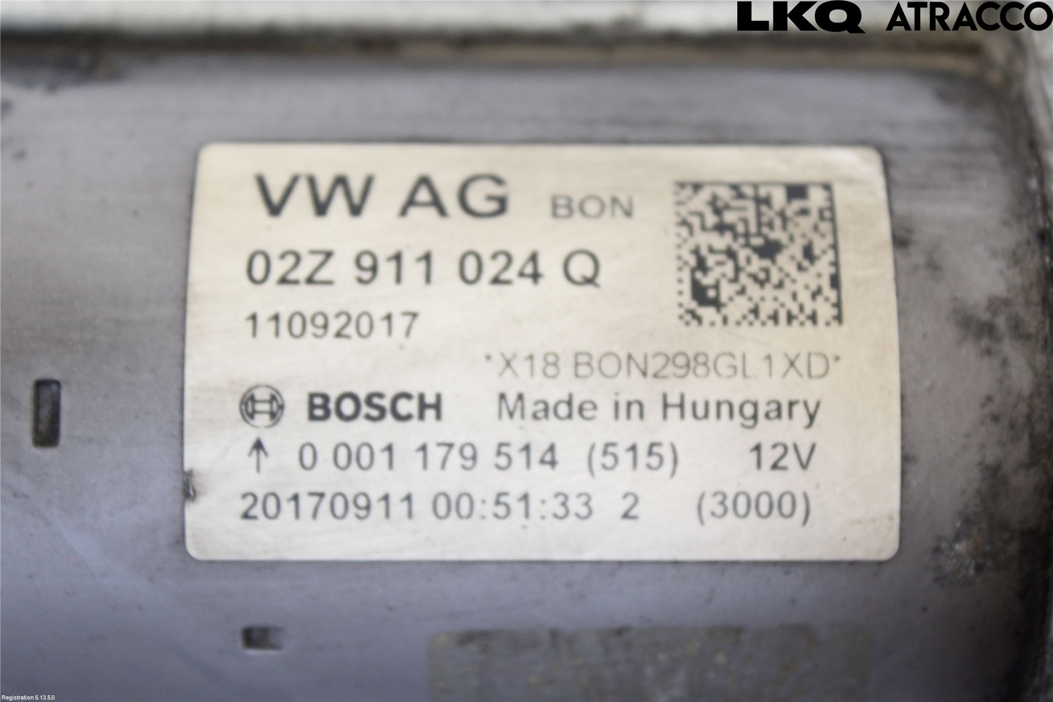 Volkswagen VW GOLF / E-GOLF VII 13-20 Startmotor