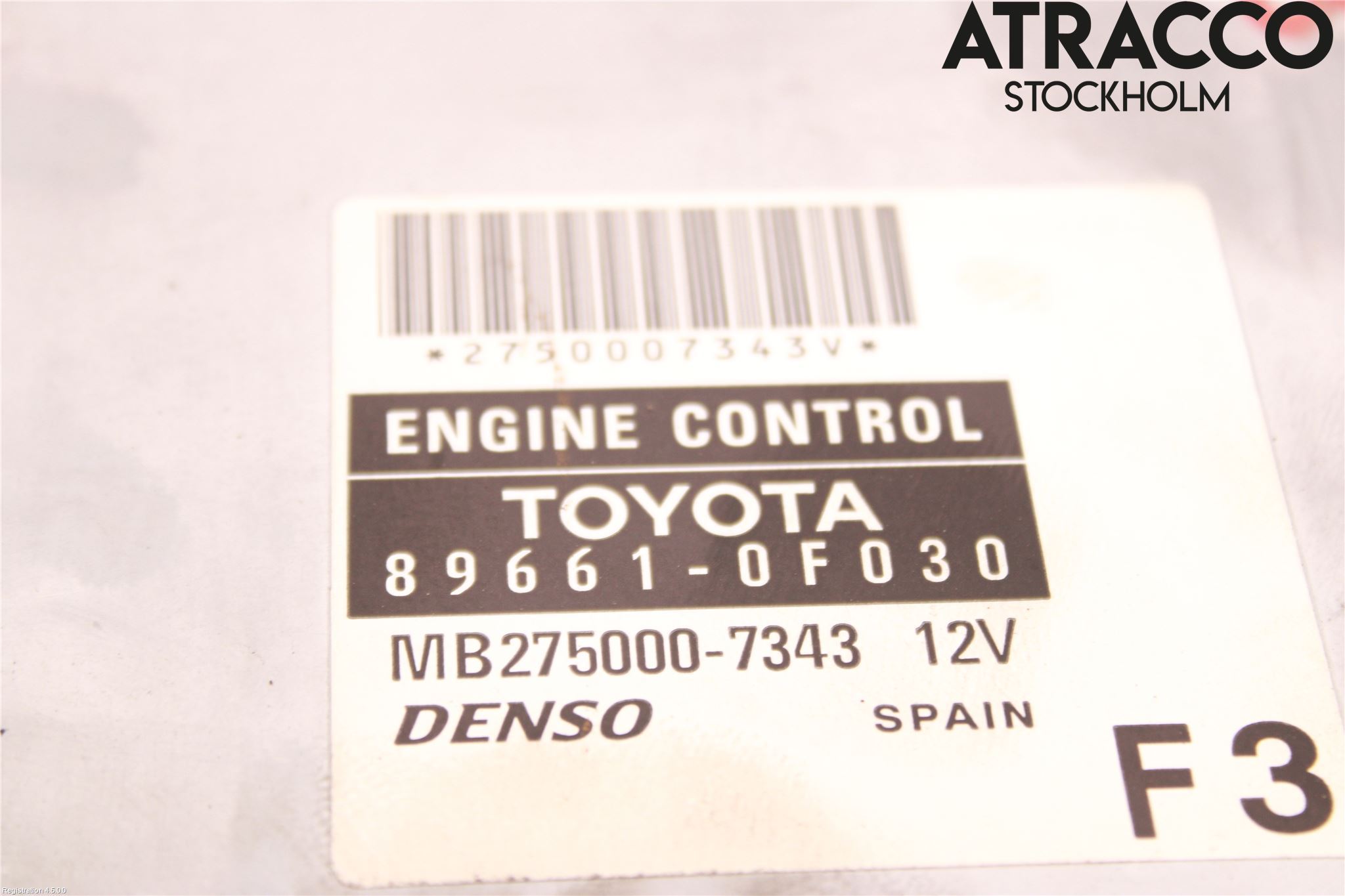 Toyota COROLLA VERSO 04-07 Styrenhet Insprut Bensin