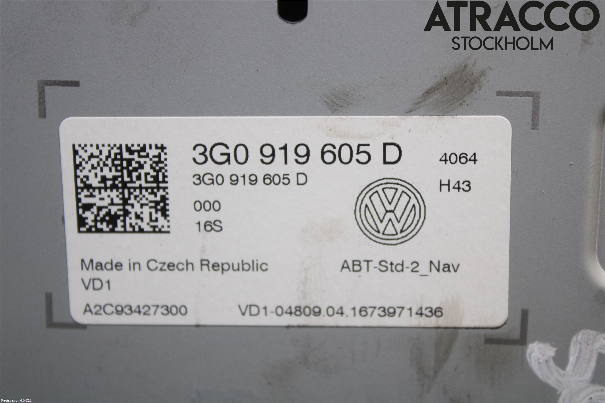 Volkswagen VW GOLF / E-GOLF VII 13-20 Multifunktionsdisplay