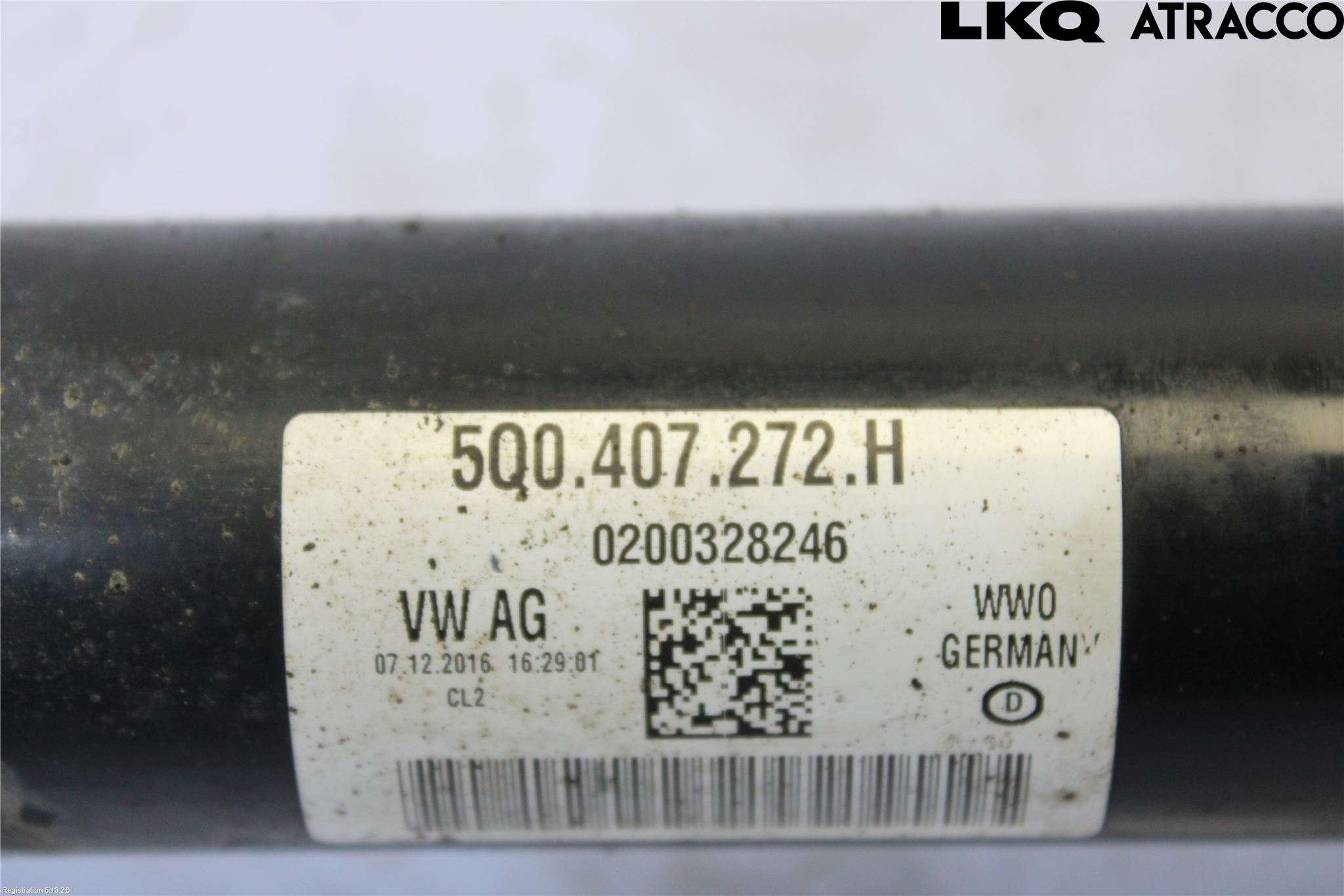 Volkswagen VW GOLF / E-GOLF VII 13-20 Drivaxel Fram Höger