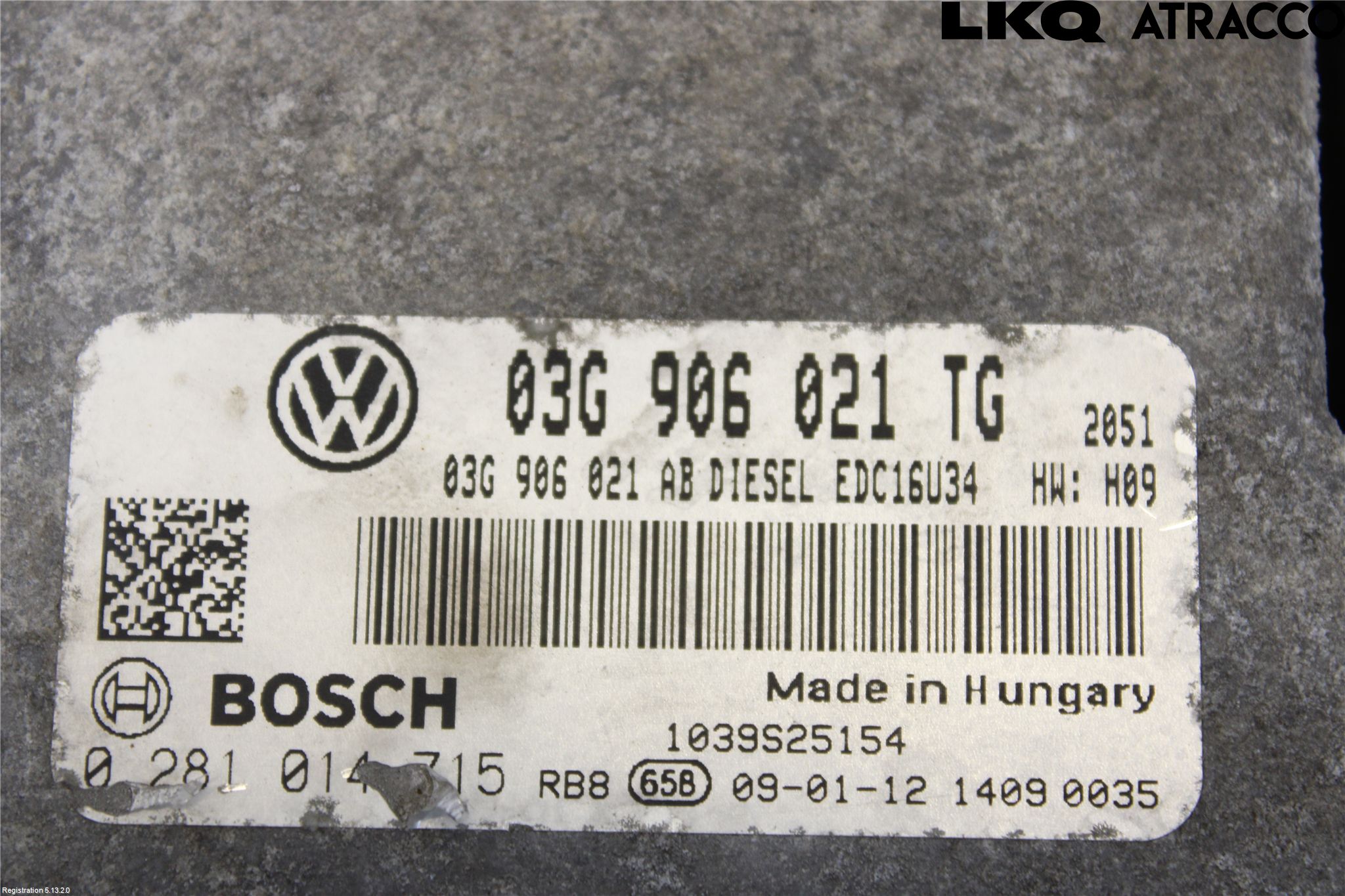 Skoda OCTAVIA (1Z) 05-13 Styrenhet Inspump Diesel