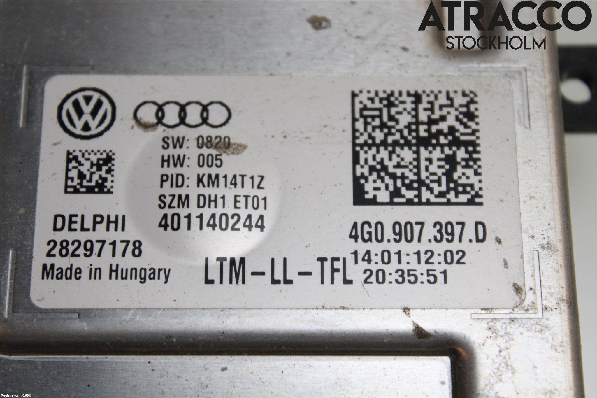 Audi A4/S4 08-11 Styrenhet Strålkastare