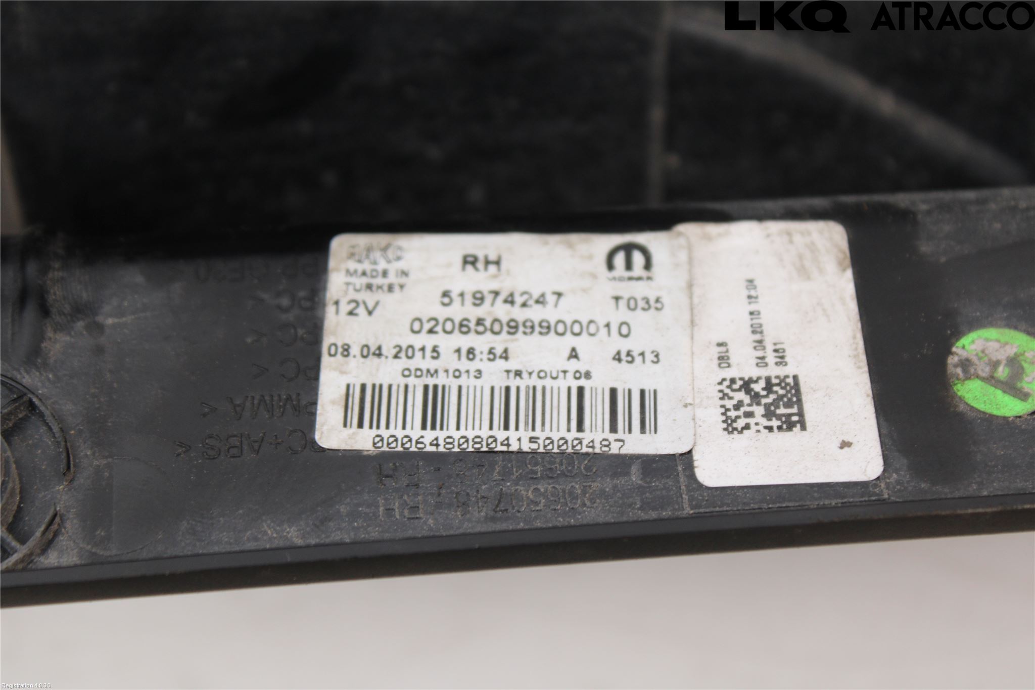 Fiat DOBLO CARGO Bakljus Höger