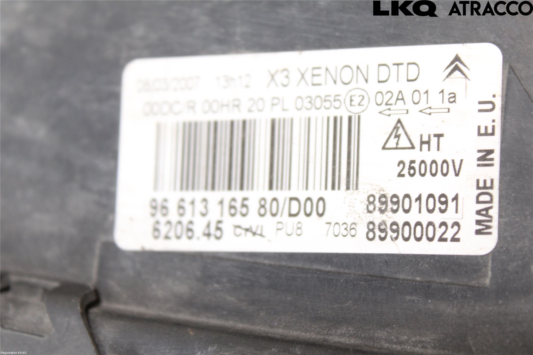 Citroen C5     05-08 Strålkastare Höger