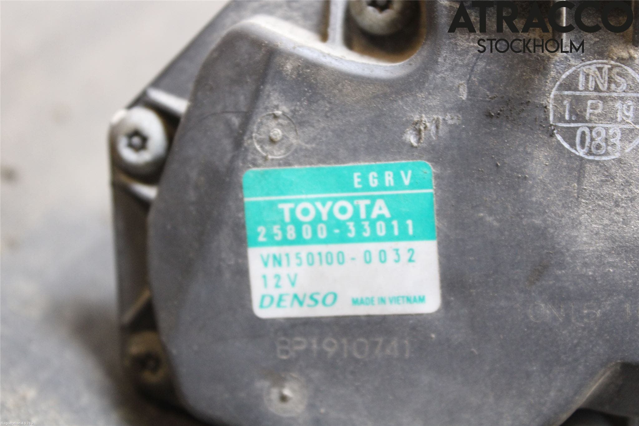 Toyota AURIS 10-12 Egr Ventil