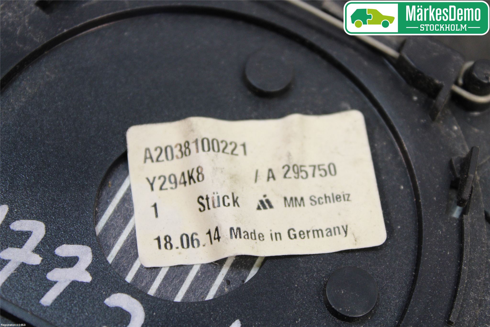 Mercedes-Benz MB C (203) 00-07 Spegelglas Hö
