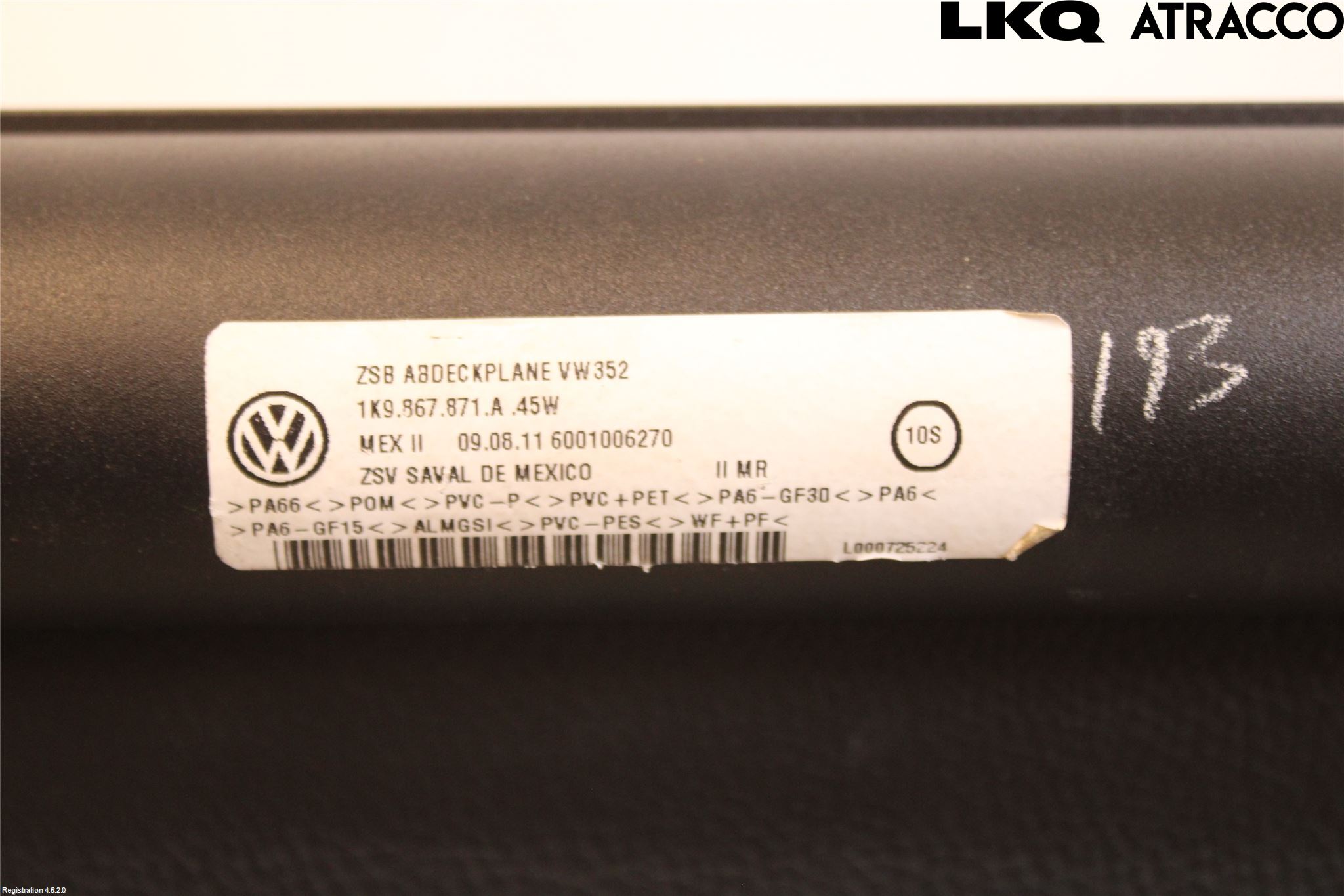Volkswagen VW GOLF VI 09-13 Insynskydd