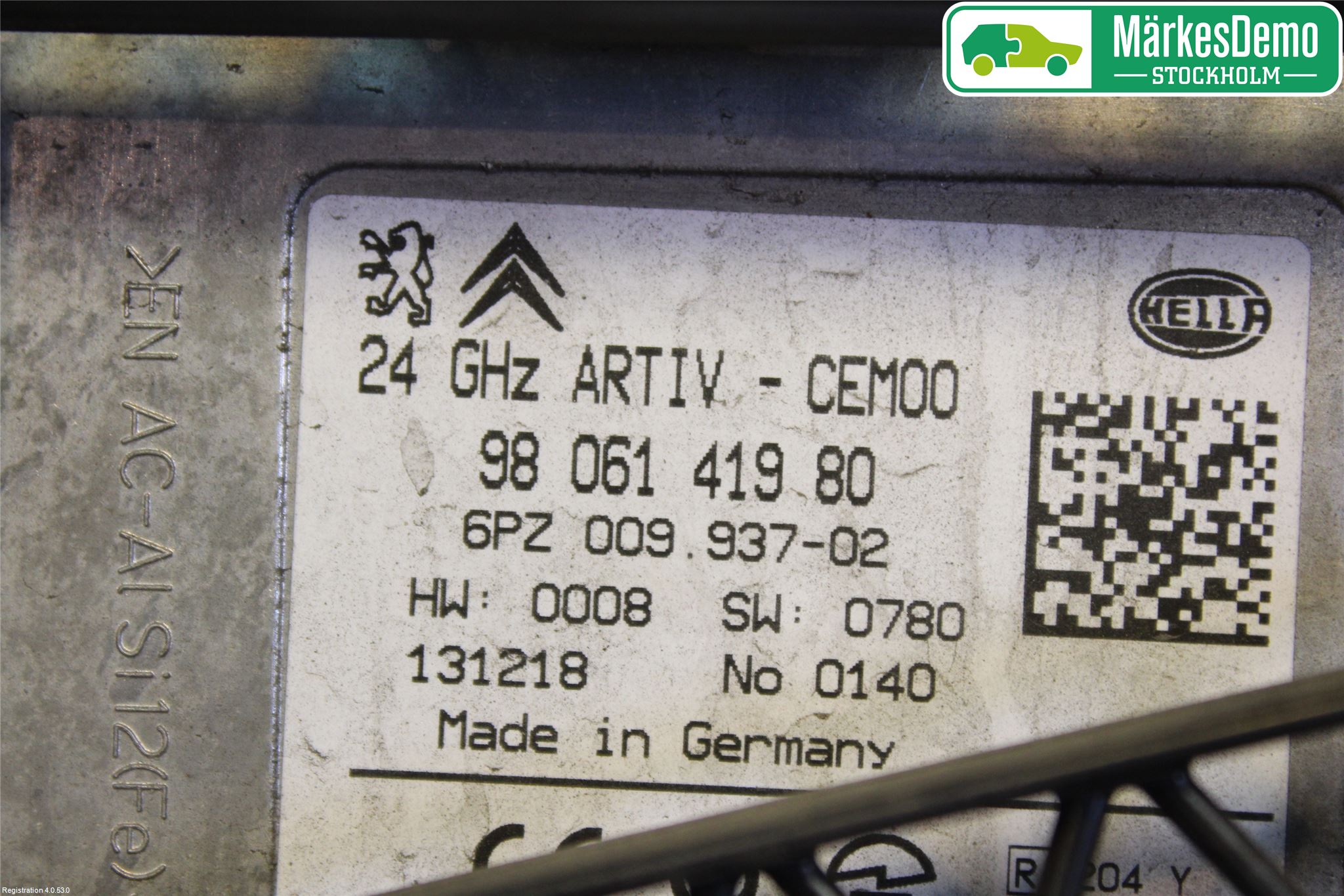Peugeot 3008 09-16 Sensor Adaptiv Farthållare