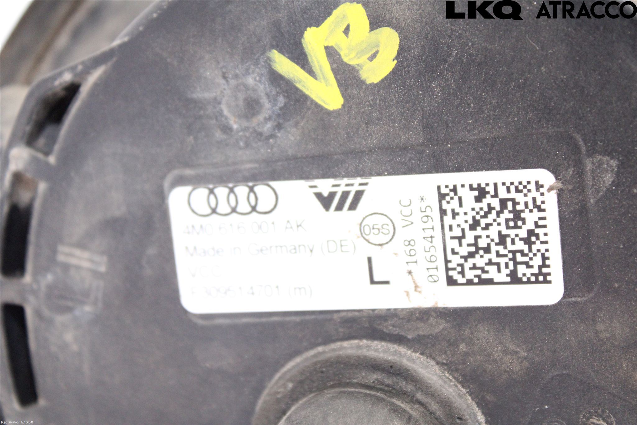 Audi E-TRON, S GE 19- Nivå-Luftfjädring Bälg