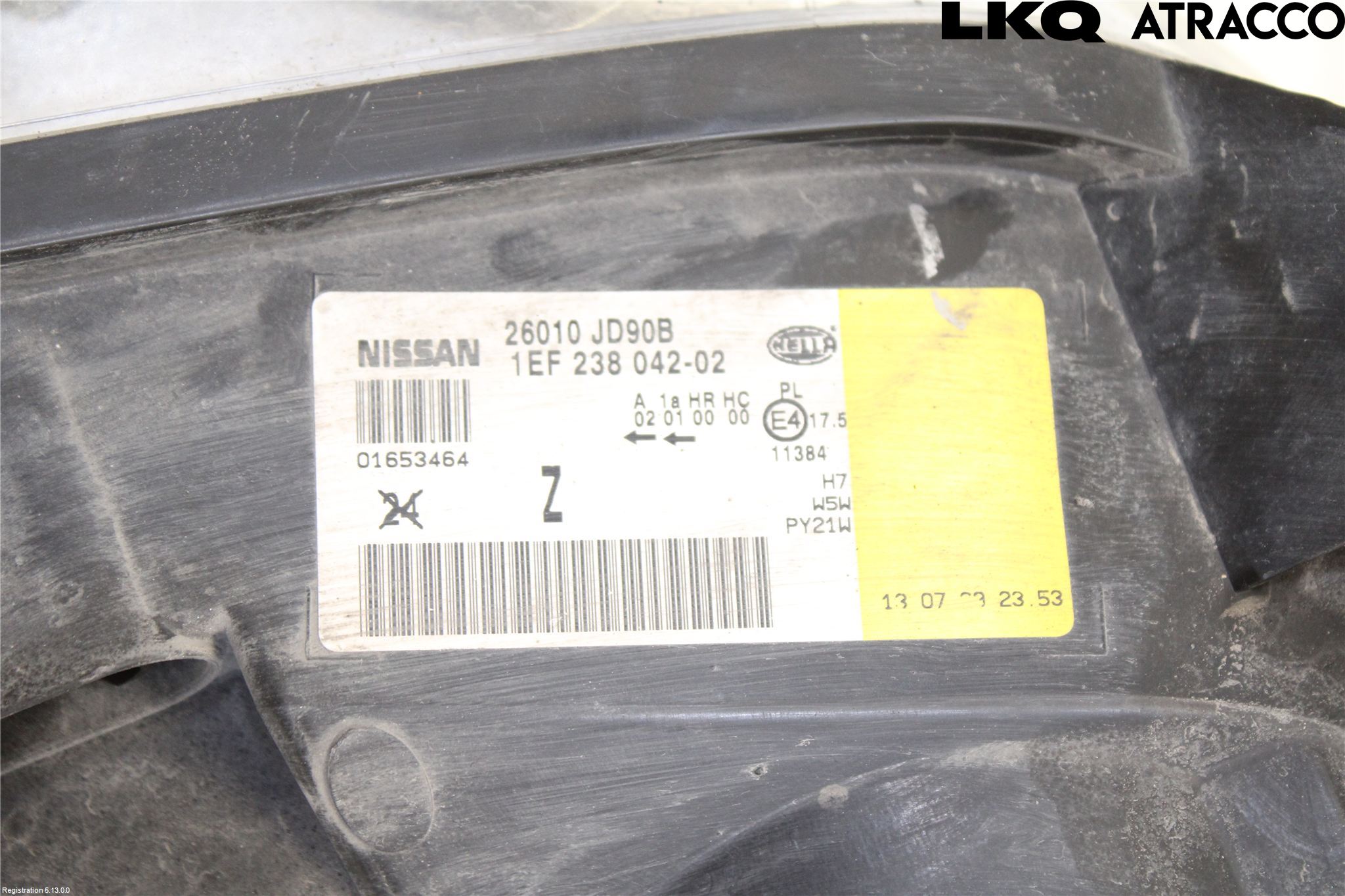 Nissan QASHQAI+2  08-10 Strålkastare Höger