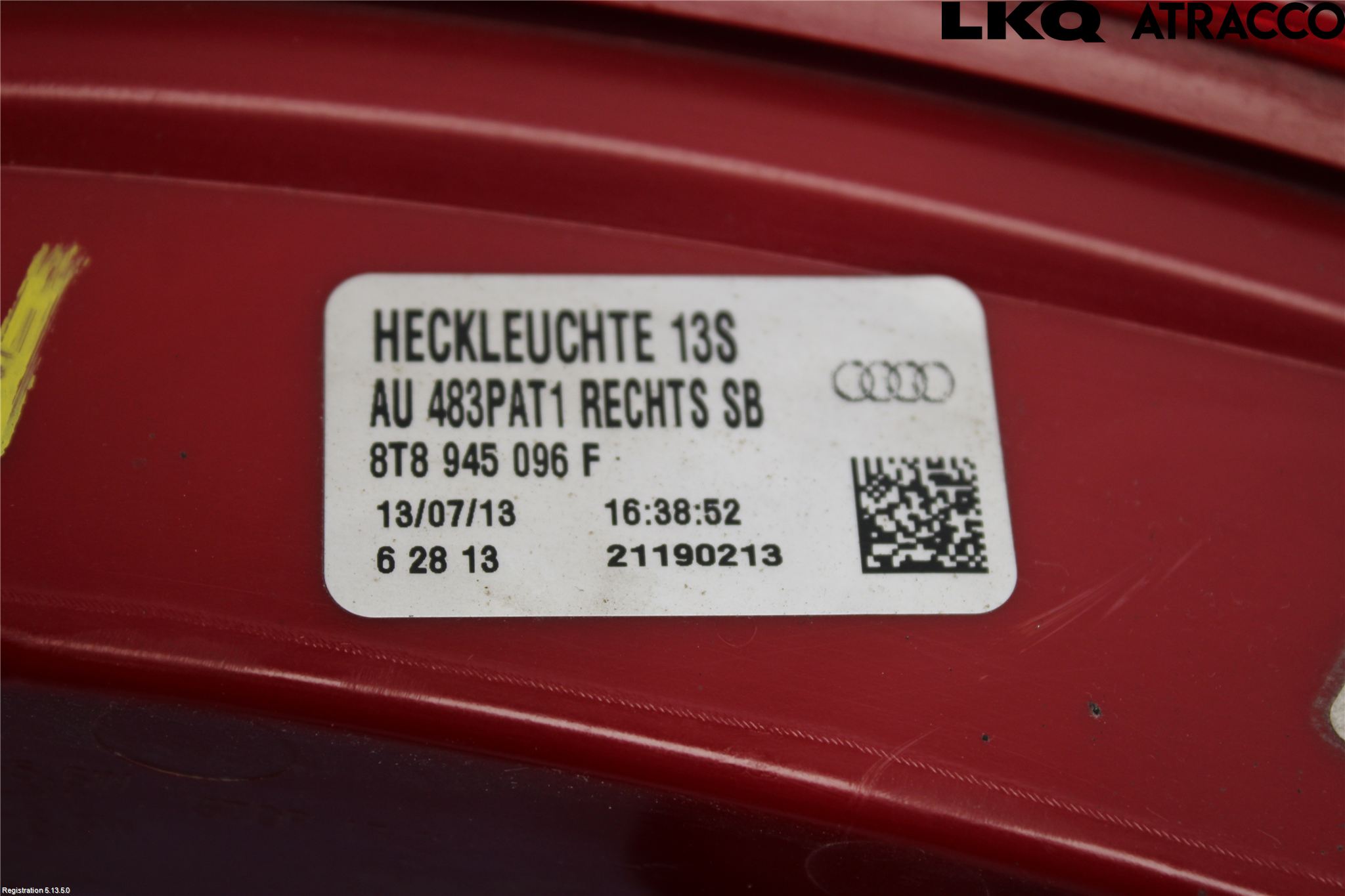 Audi A5 07-16 Bakljus Höger