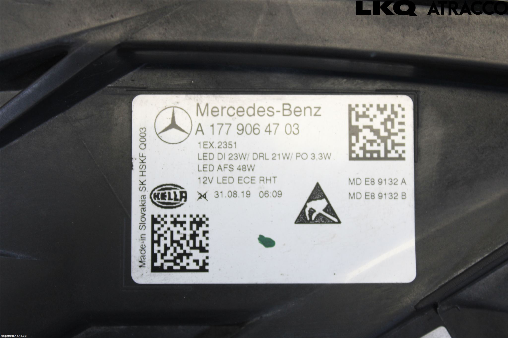 Mercedes-Benz MB A-KLASS (W177) 18- Strålkastare Vänster