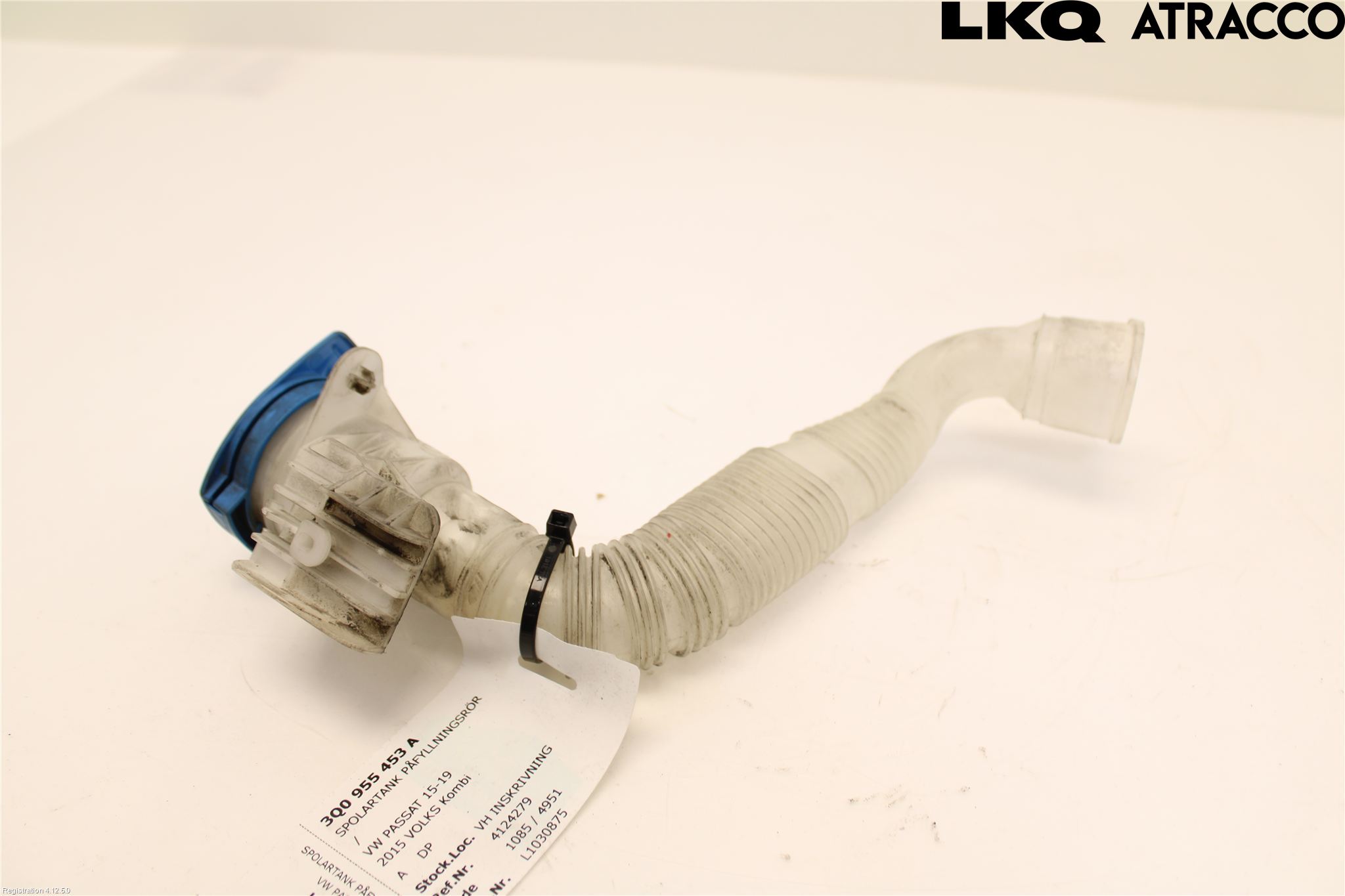 Volkswagen VW PASSAT 15-19 Spolartank Påfyllningsrör