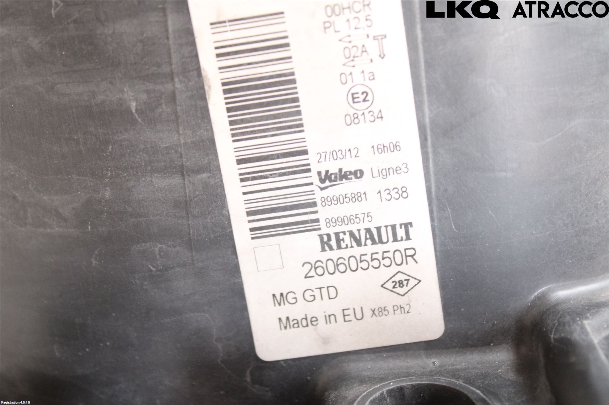 Renault CLIO III  09-12 Strålkastare Vänster