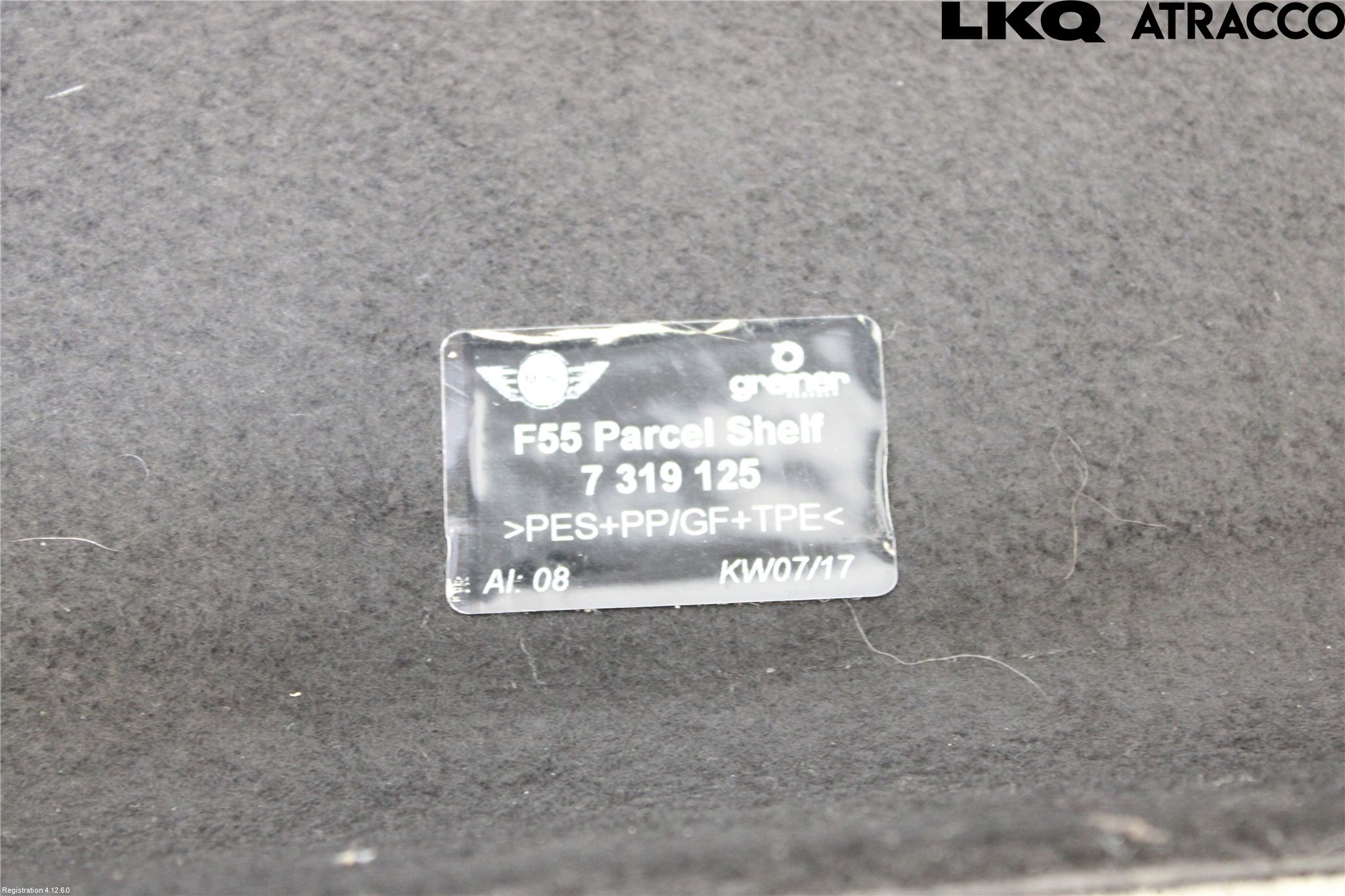 Mini ONE/COOPER 5DR F55 14-24 Hatthylla
