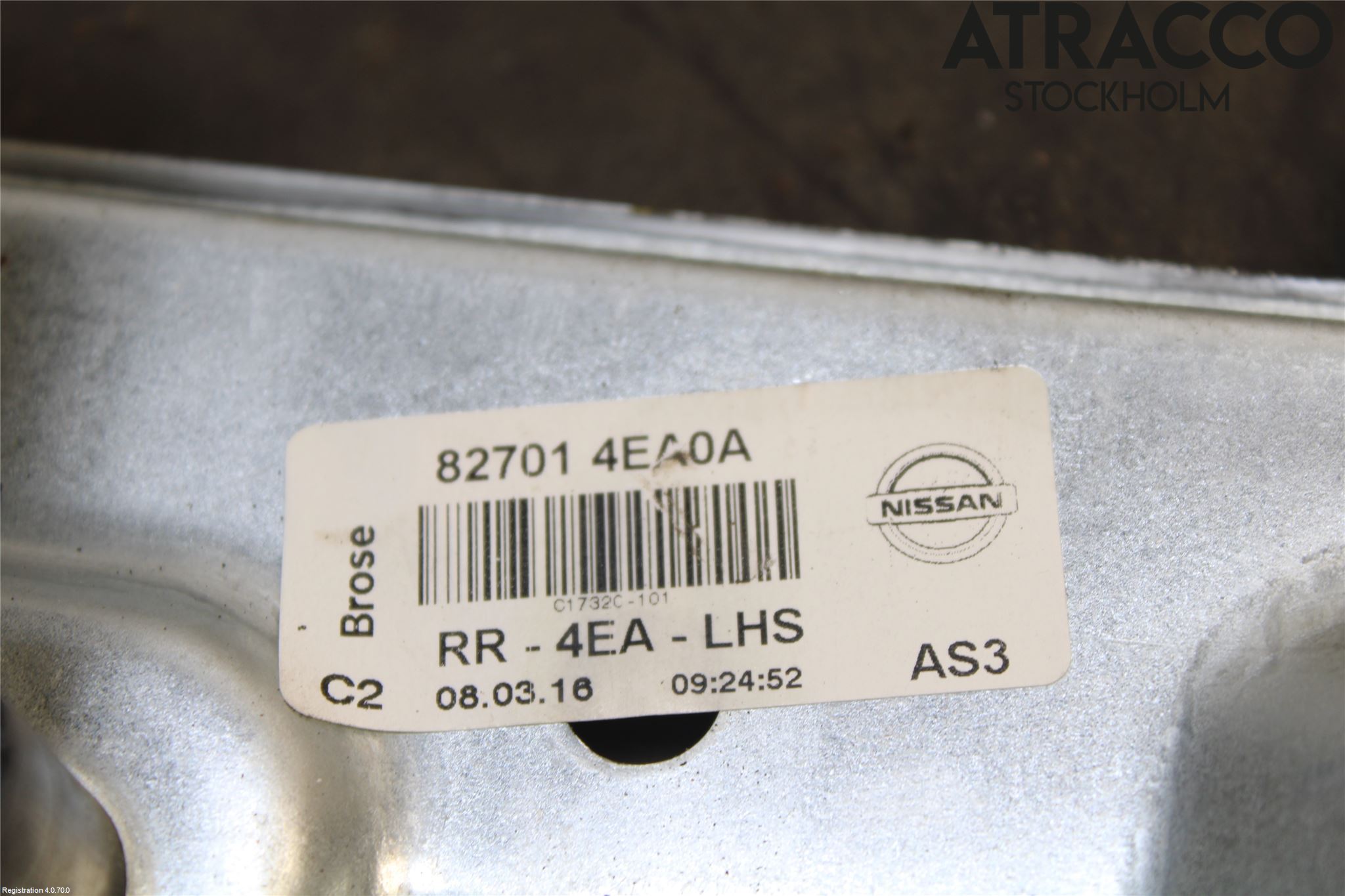 Nissan QASHQAI 14-17 Fönsterhiss El Kompl