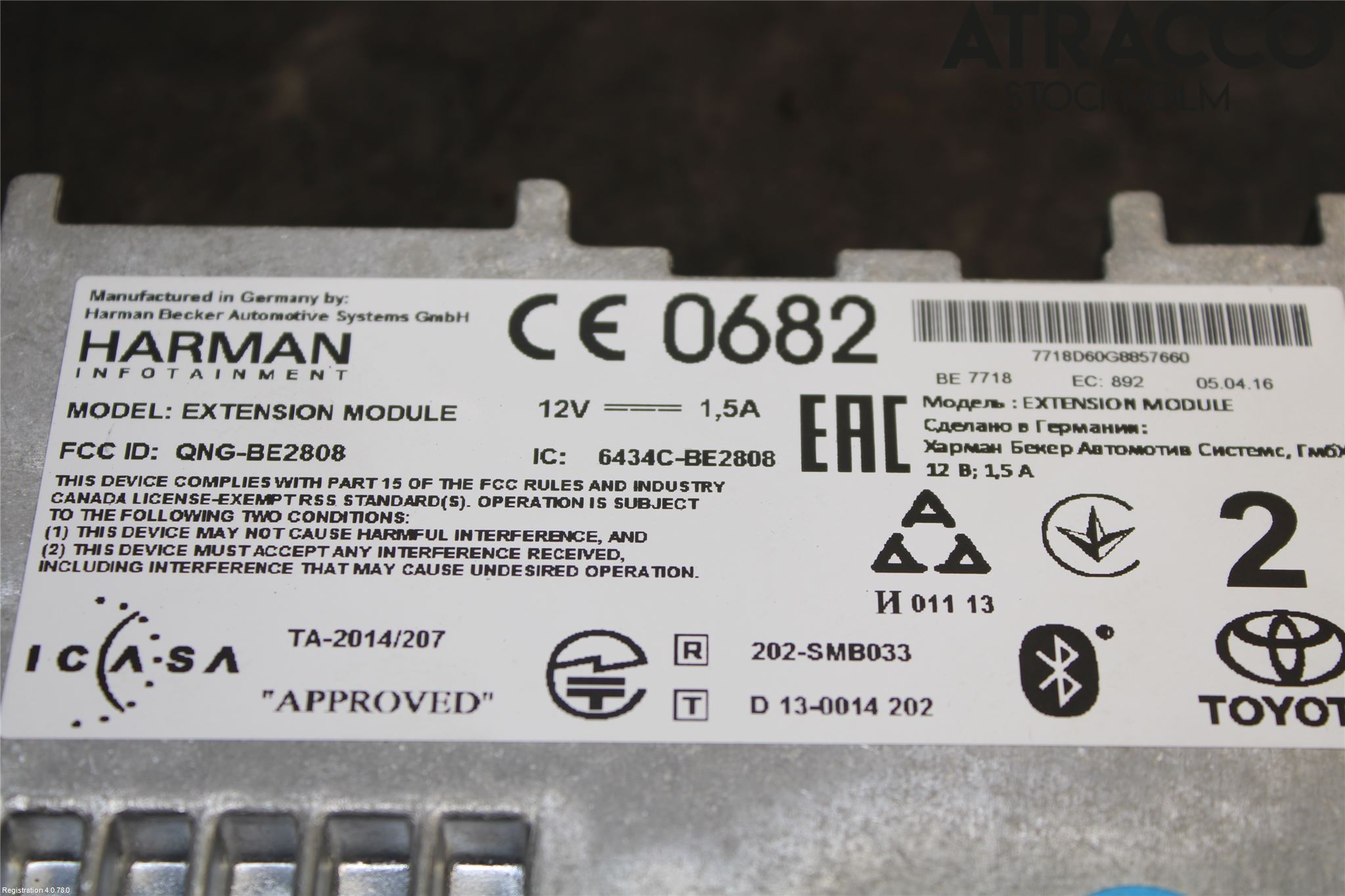 Toyota AURIS 13-19 Styrenhet Multimedia