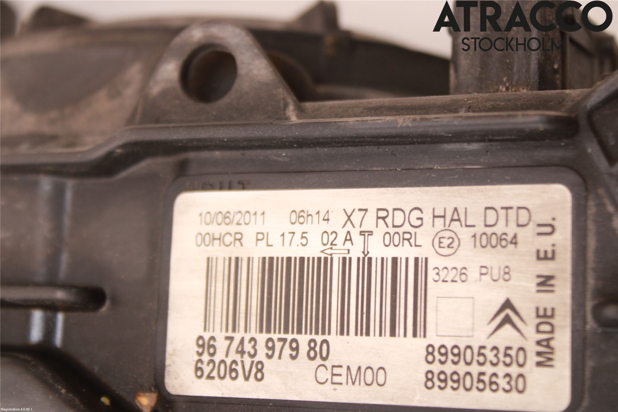 Citroen C5 08-17 Strålkastare Höger