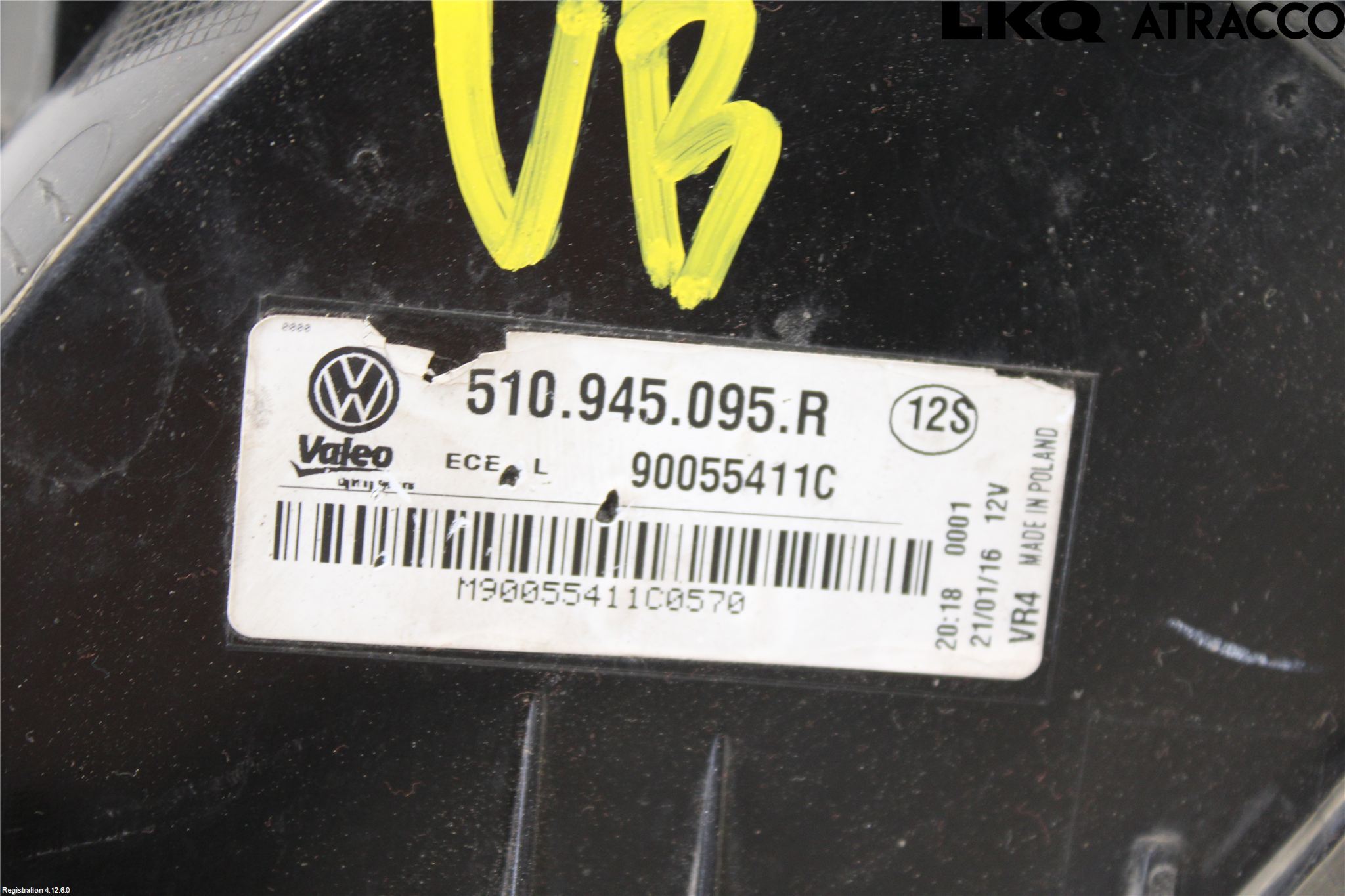 Volkswagen VW GOLF SPORTSVAN 15-20 Bakljus Vänster