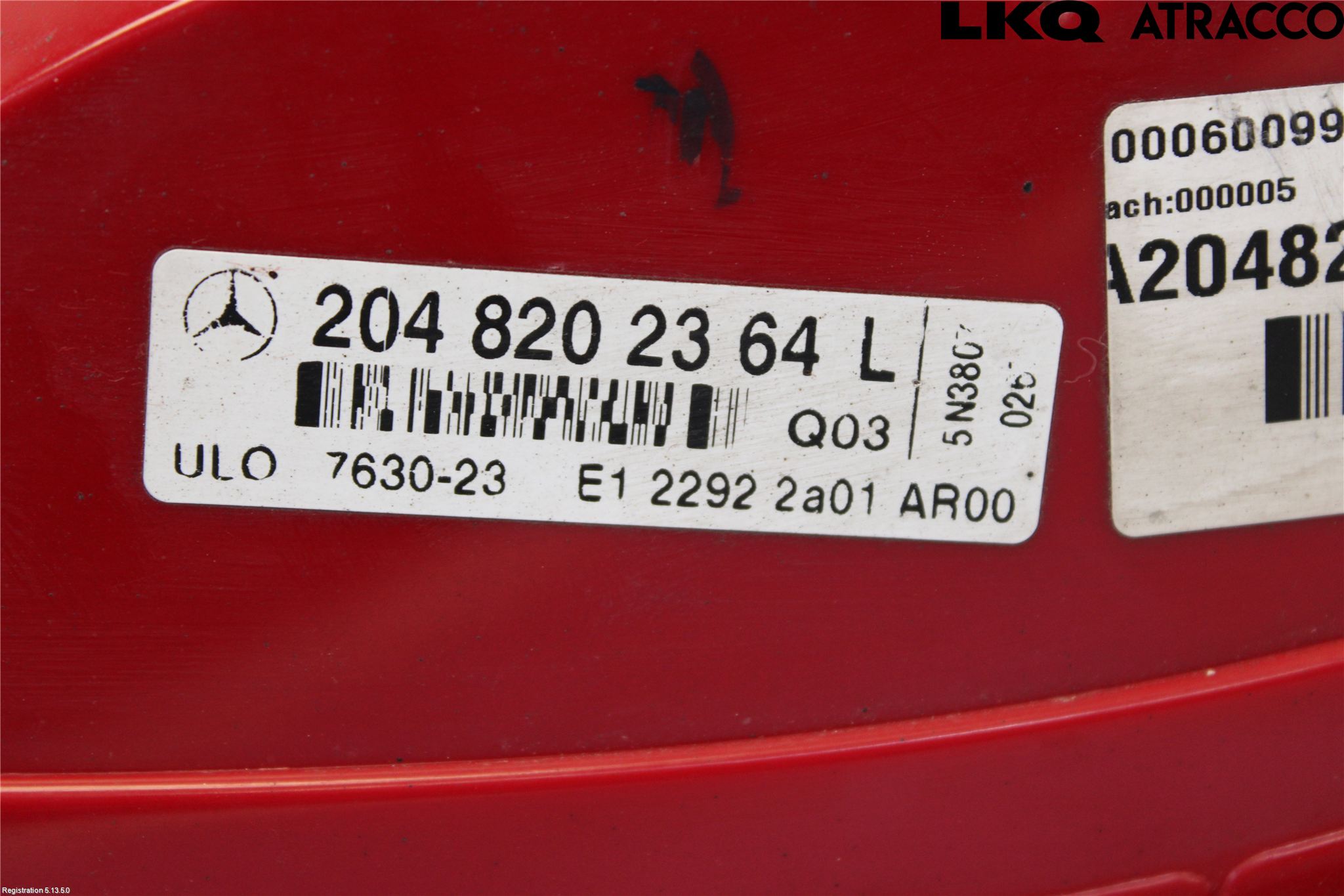 Mercedes-Benz MB C-KLASS (W204) 07-15 Bakljus Vänster