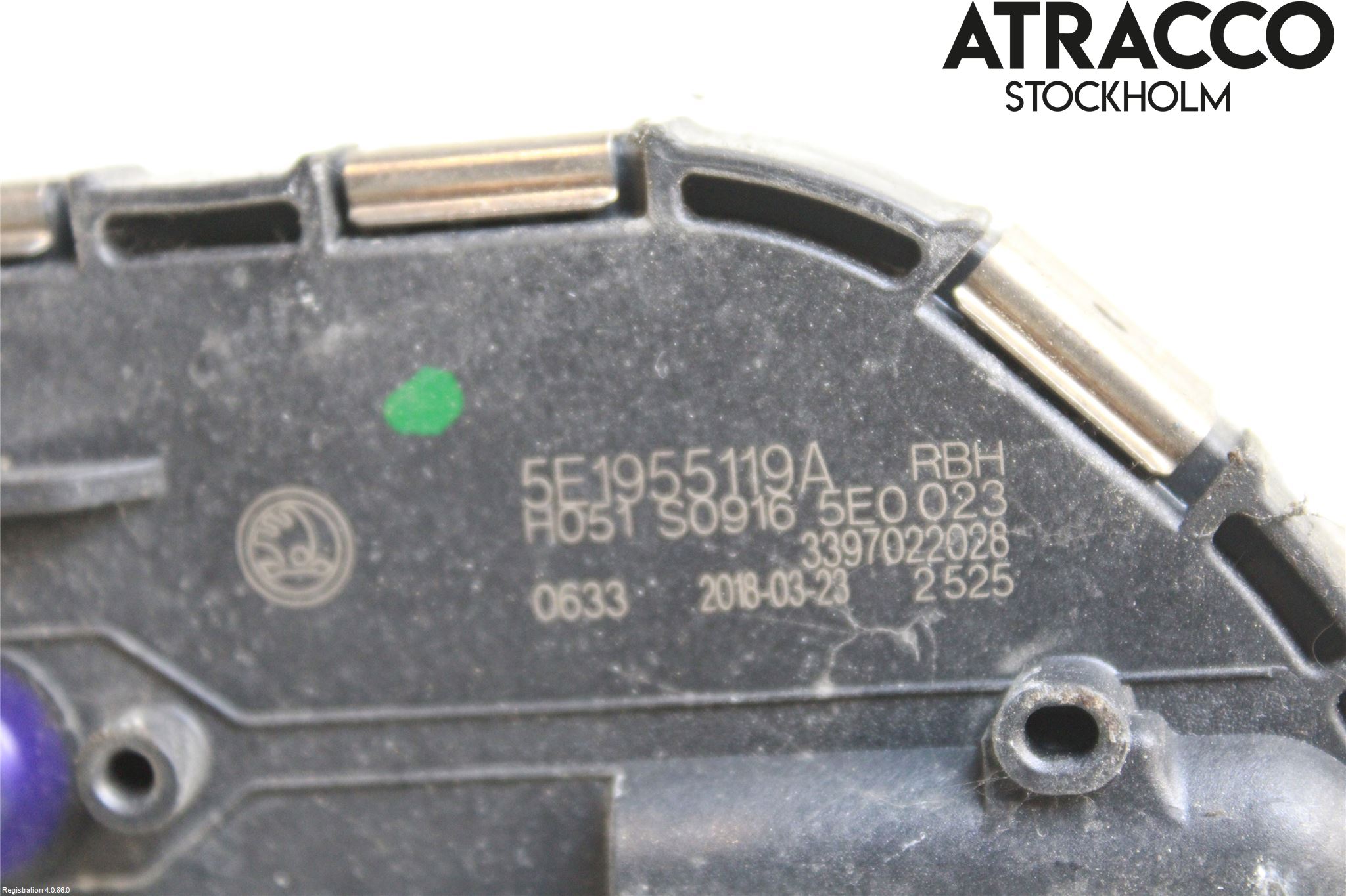 Skoda OCTAVIA (5E) 13-20 Torkarmotor Vindruta