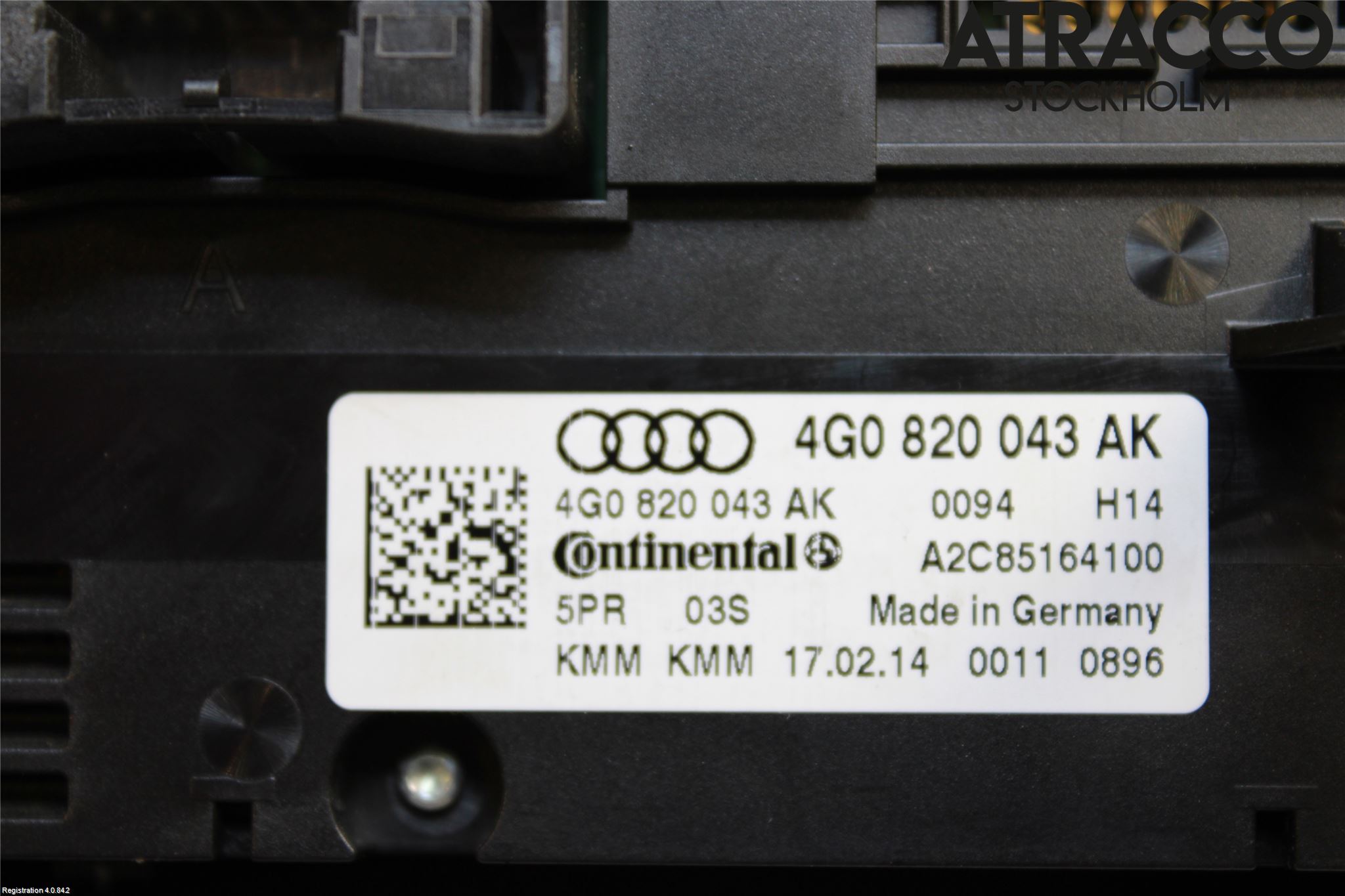 Audi A6/S6 4G 11-18 Ac Styrenhet Ac Manöveren