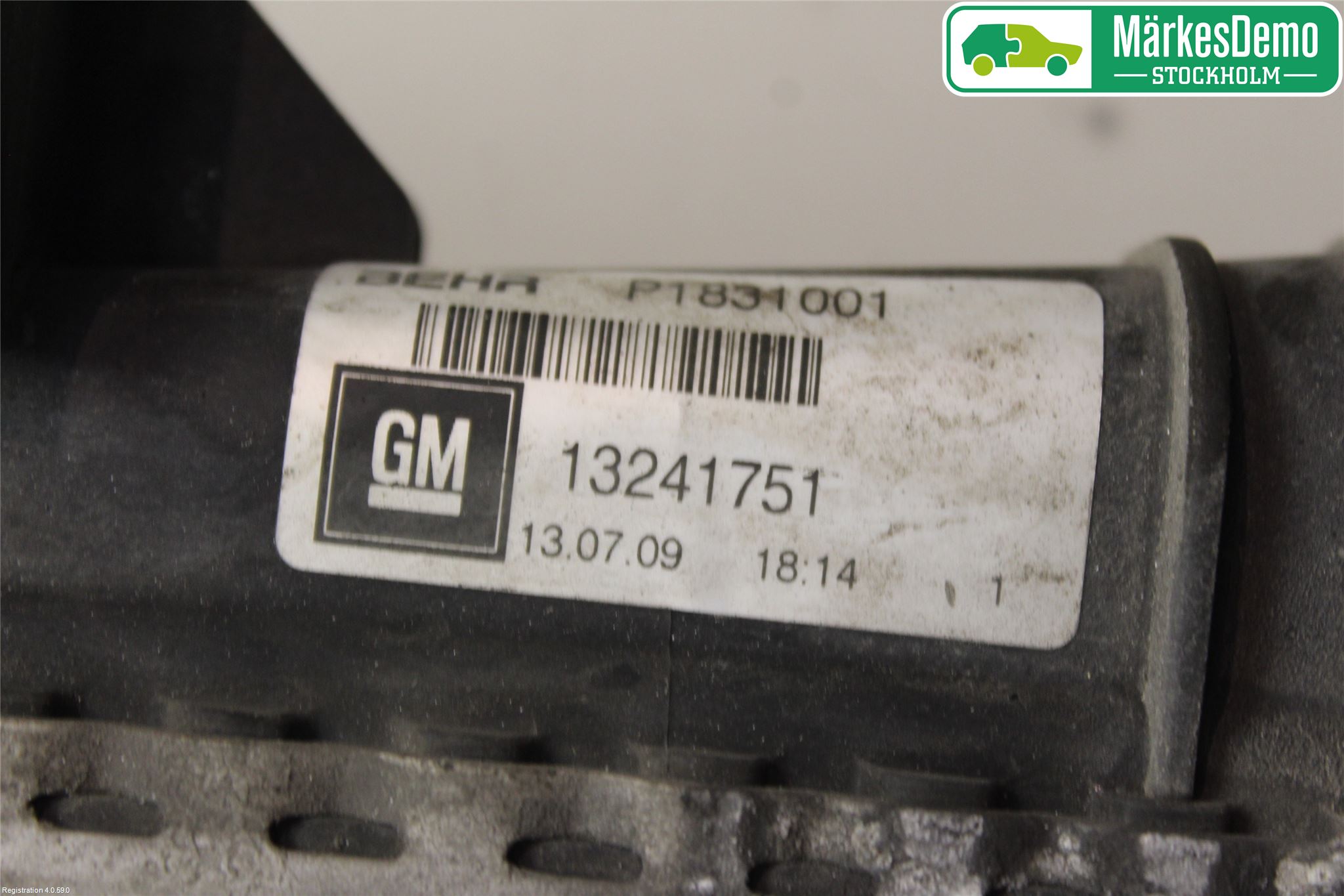 Opel INSIGNIA 09-16 Laddluft-Intercooler Kyl
