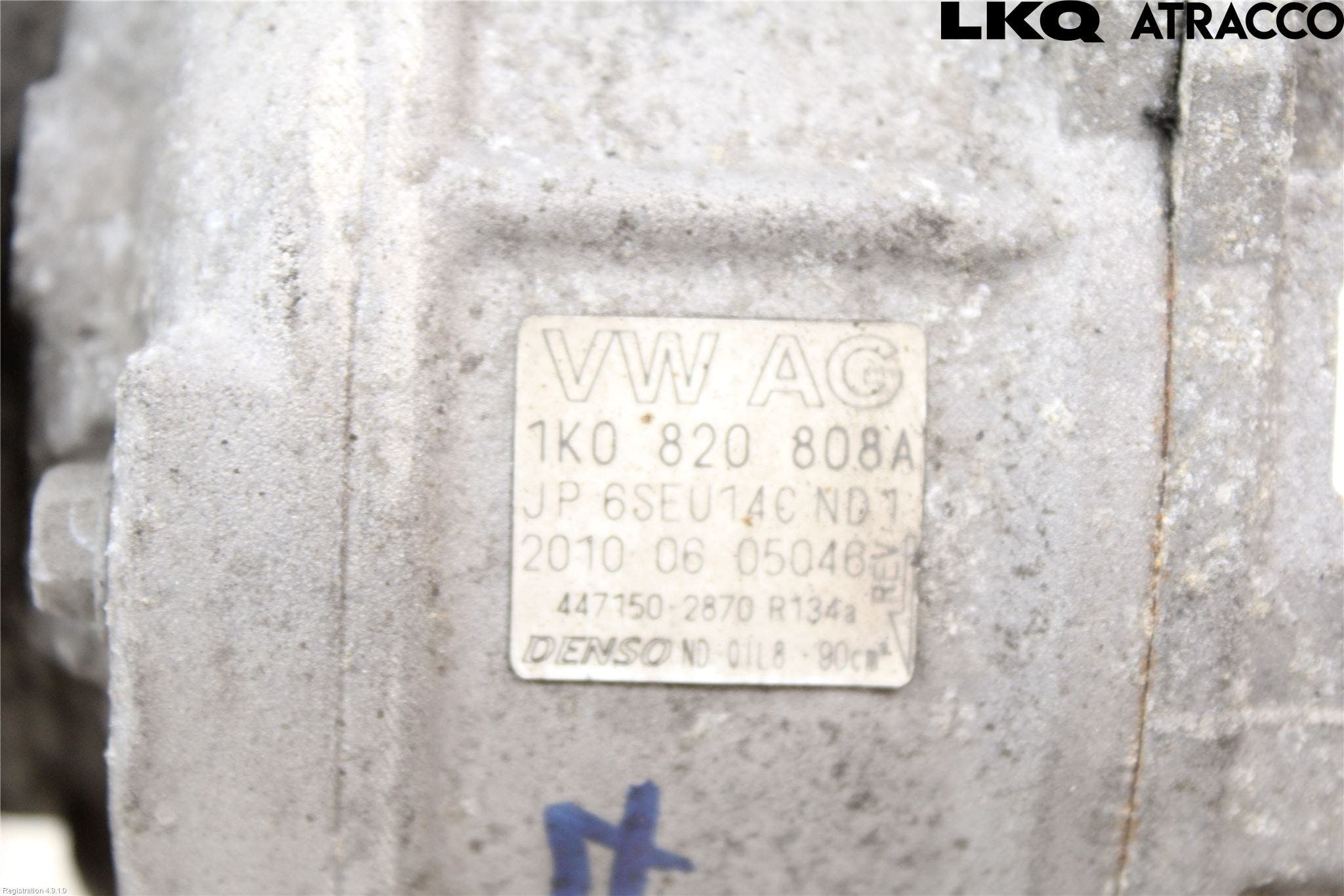 Volkswagen VW GOLF VI 09-13 Ac Kompressor