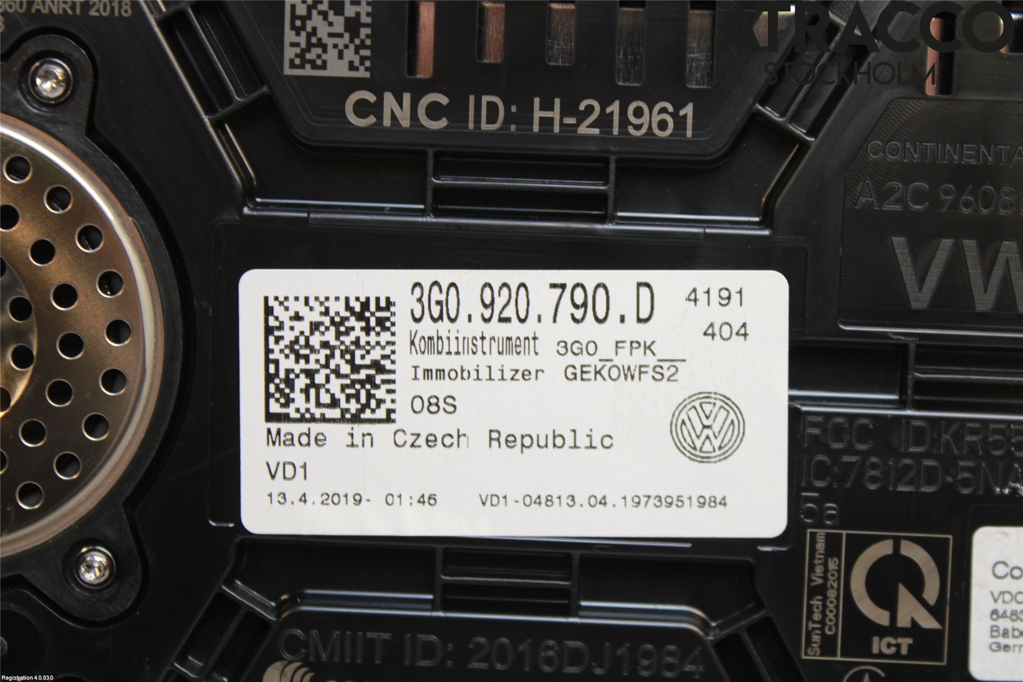 Volkswagen VW PASSAT 15-19 Instrument Komb