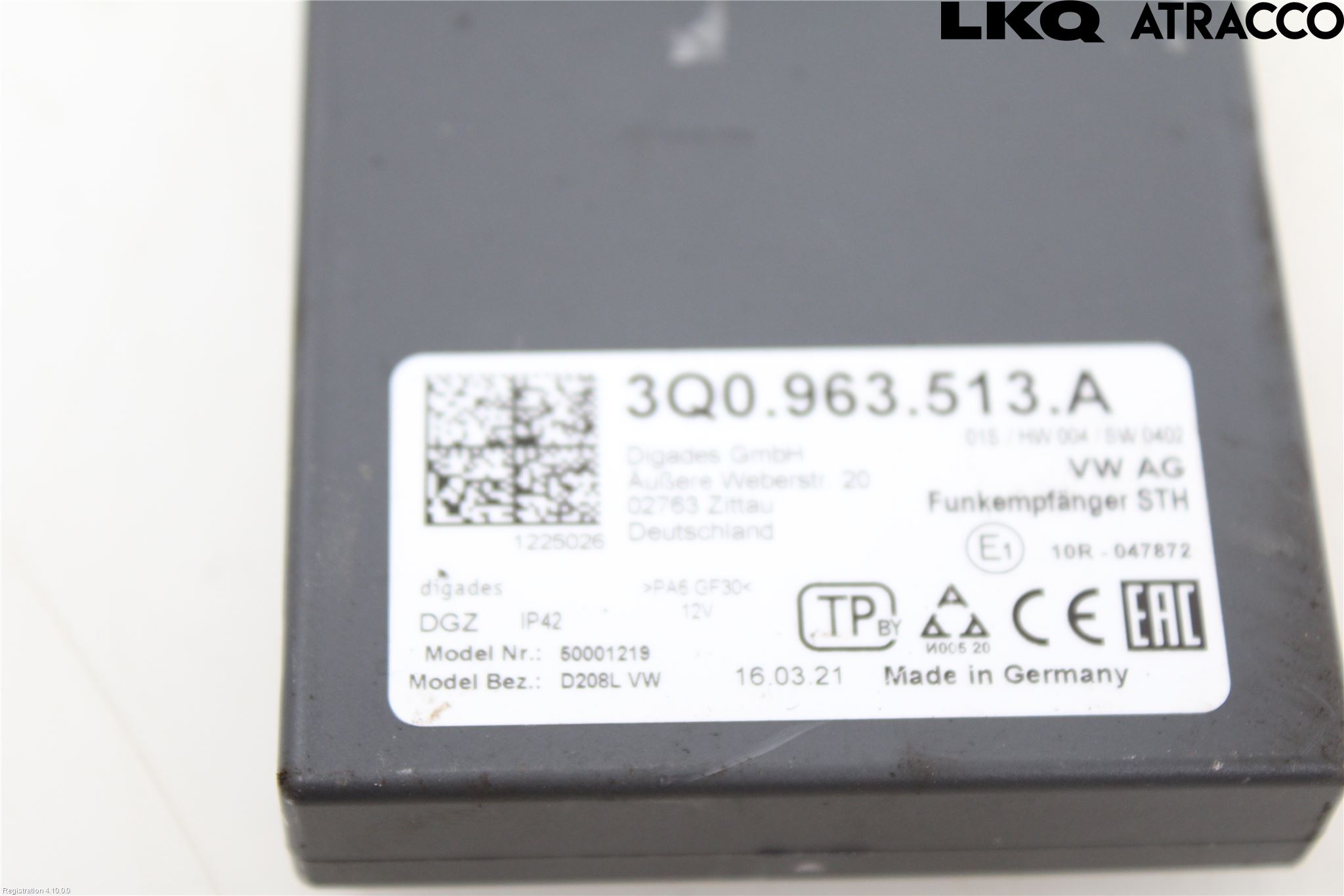 Audi A6/S6 4G 11-18 Styrenhet Bensin-Dieselvärmare