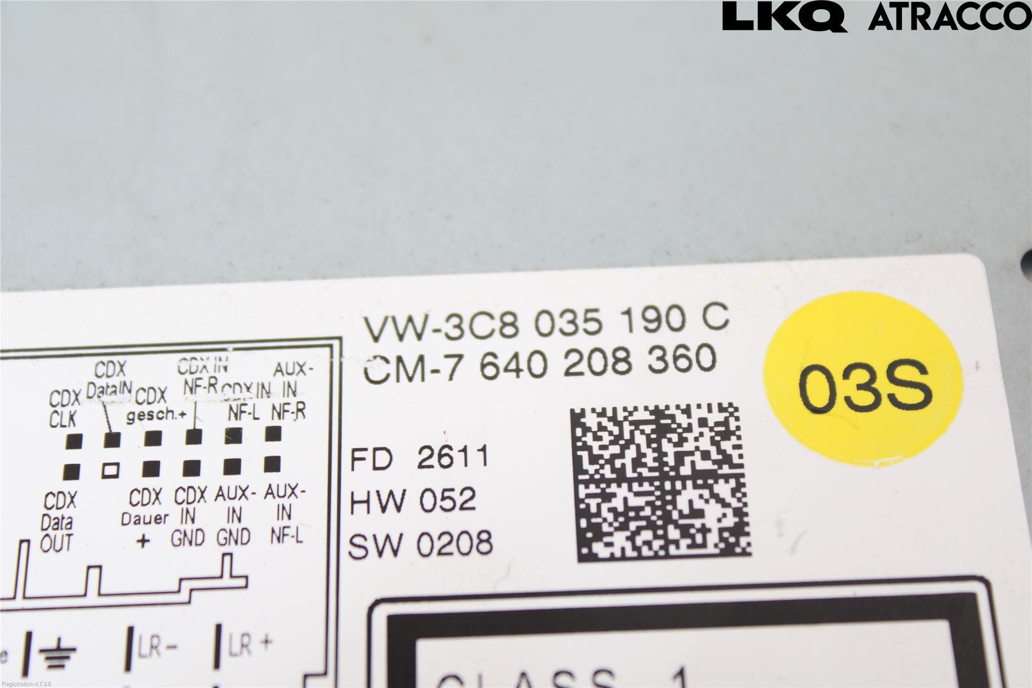 Volkswagen VW PASSAT 11-14 Cd Radio - Multimediapanel