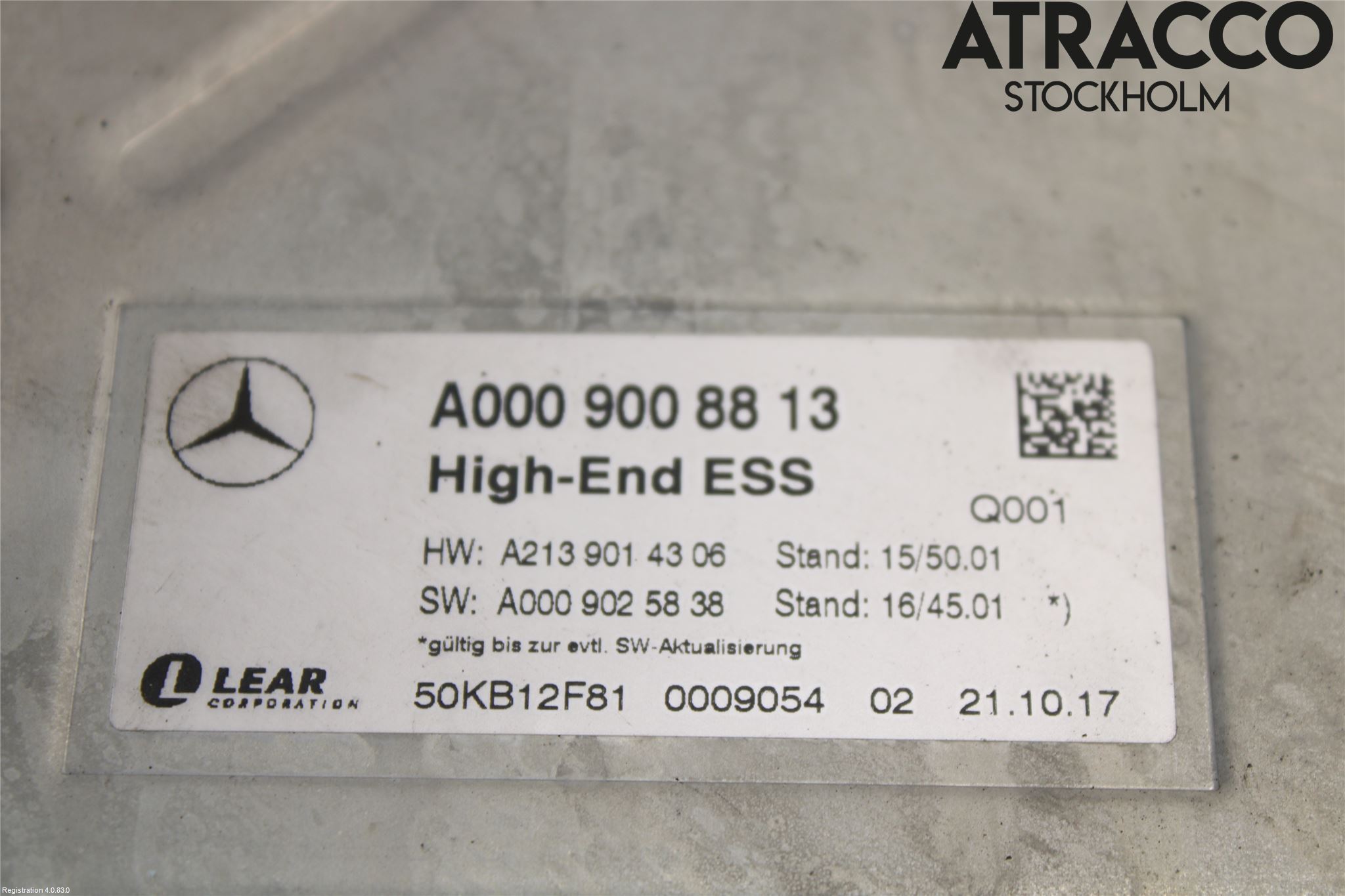 Mercedes-Benz MB E-KLASS (W213) 16-23 Radio-Stereo Förstärkare