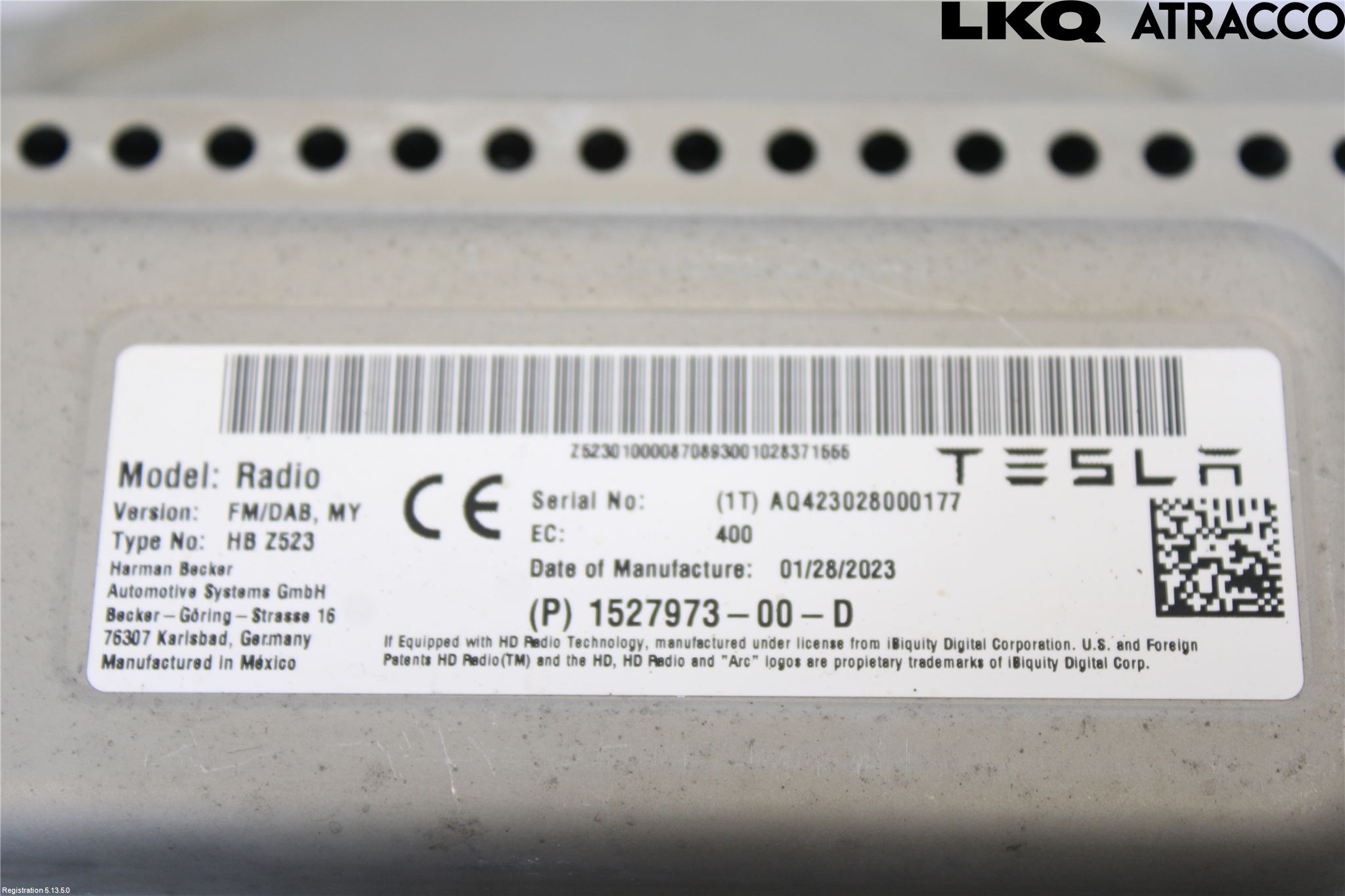 Tesla MODEL Y 21- Radio-Stereo Förstärkare