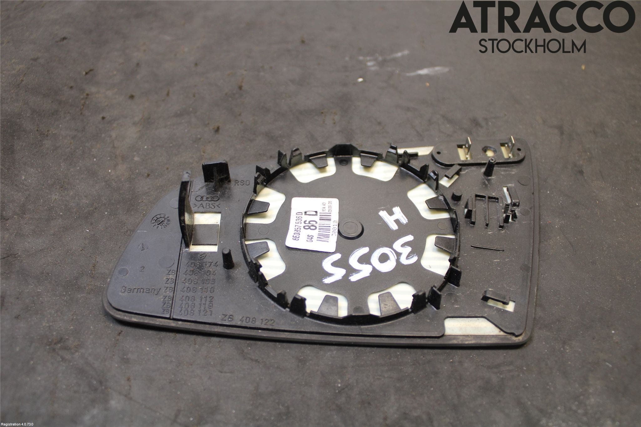 Audi A3/S3 05-13 Spegelglas Hö