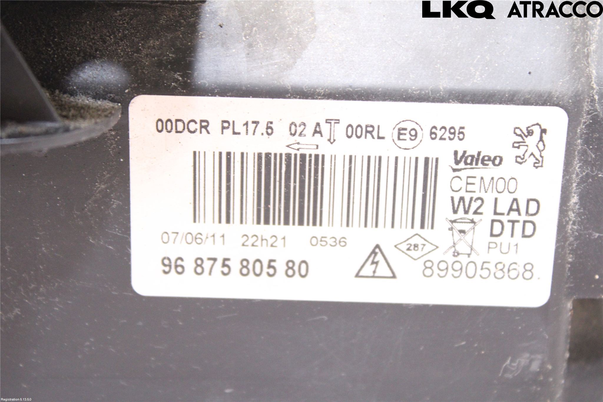 Peugeot 508 11-18 Strålkastare Höger