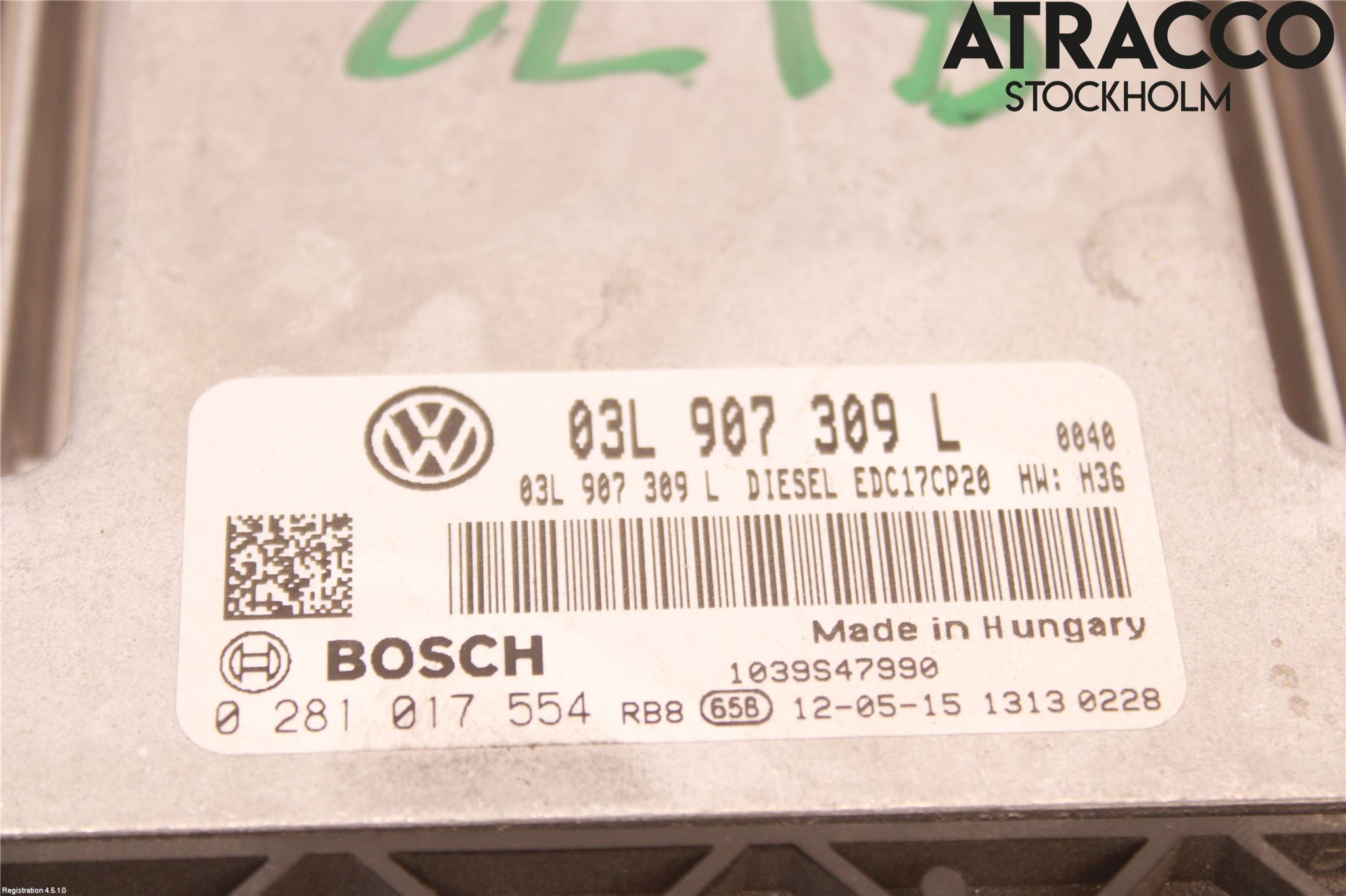 Volkswagen VW TRANSP/CARAVELLE (T5) 04-15 Styrenhet Inspump Diesel