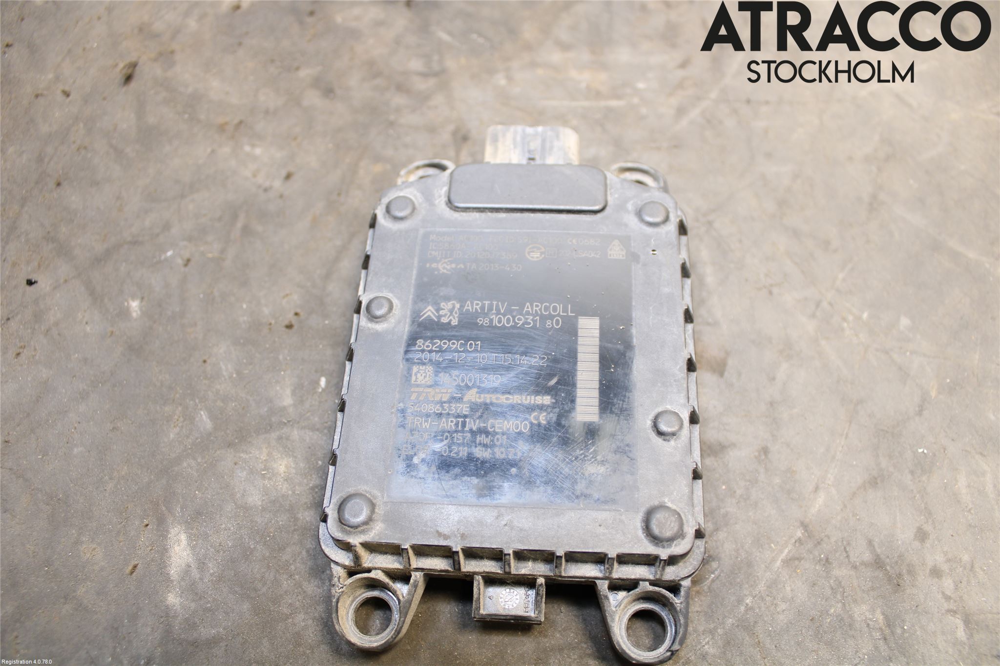 Peugeot 308 14-21 Sensor Adaptiv Farthållare
