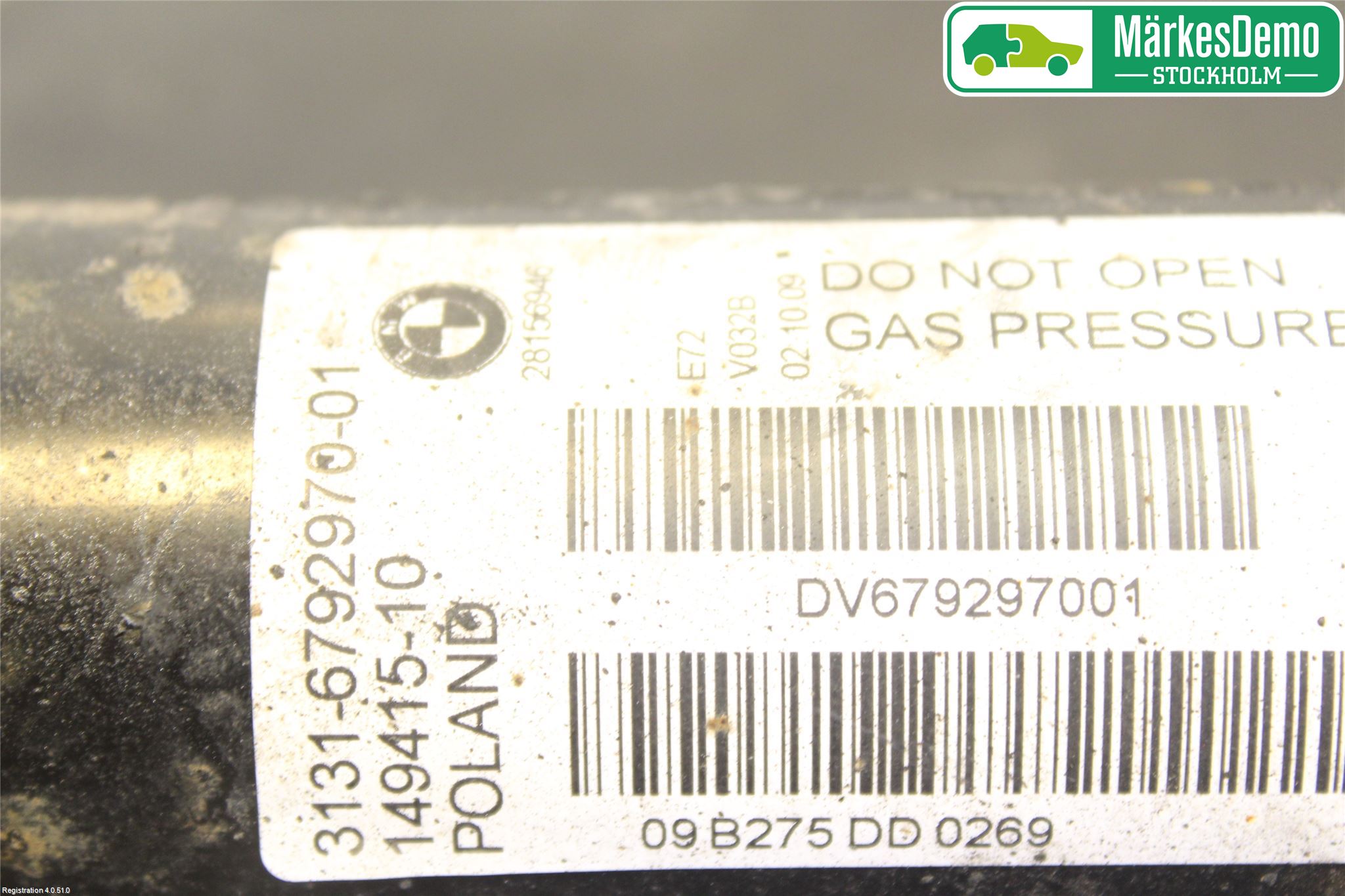 BMW X6 E71/E72   08-14 Fjäderben Fram Vänster