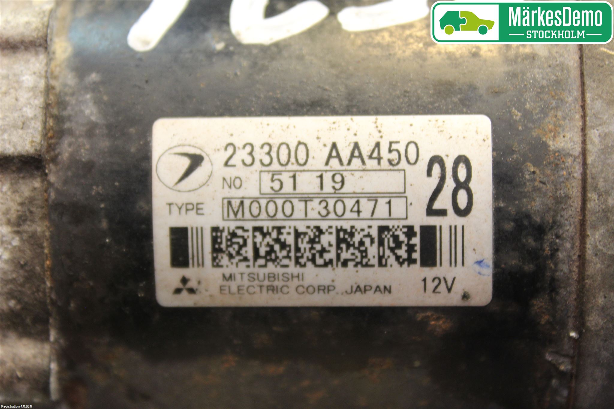 Subaru FORESTER SG 06- Startmotor