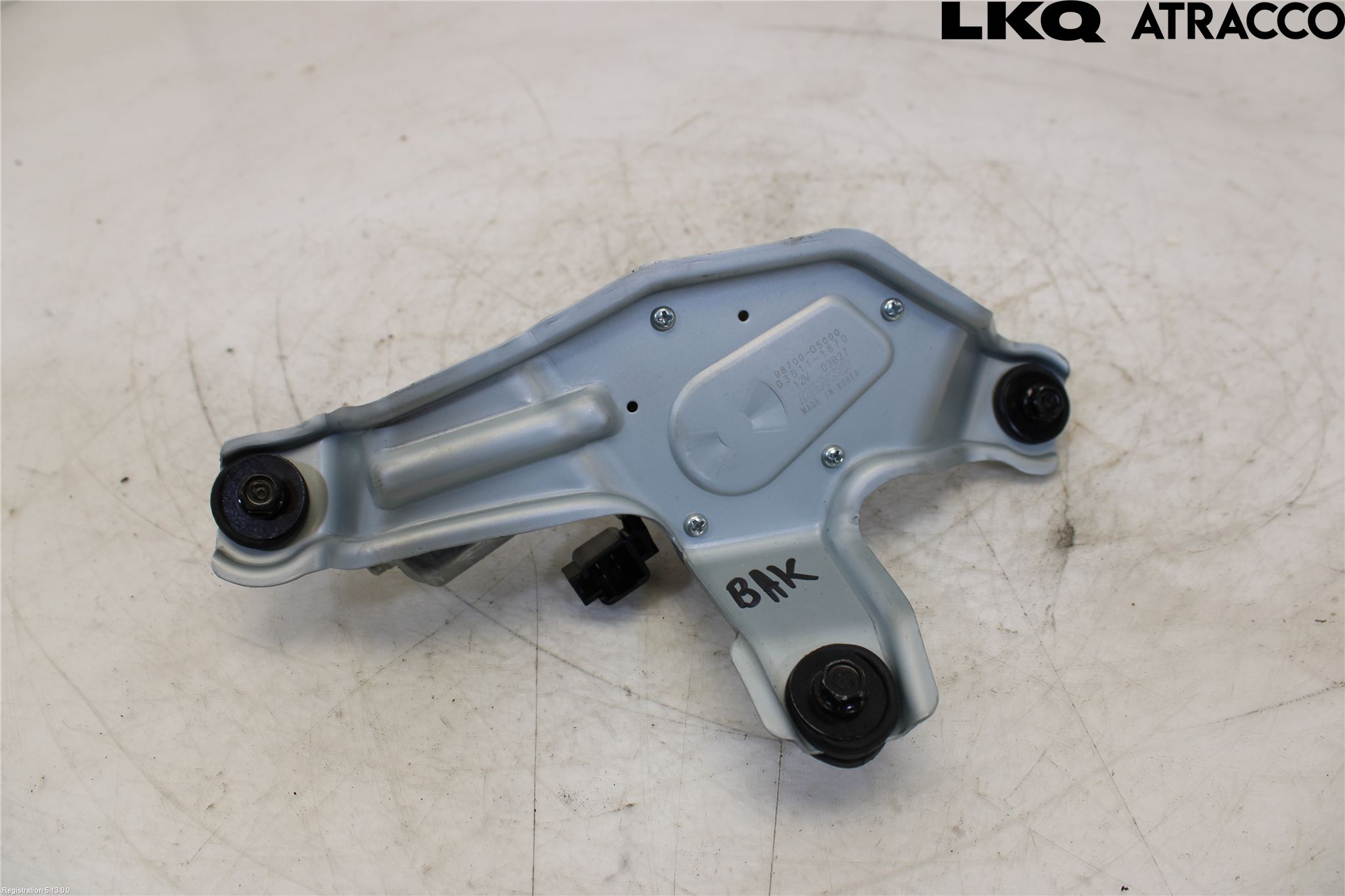 Kia NIRO (DE) 17-22 Torkarmotor Baklucka
