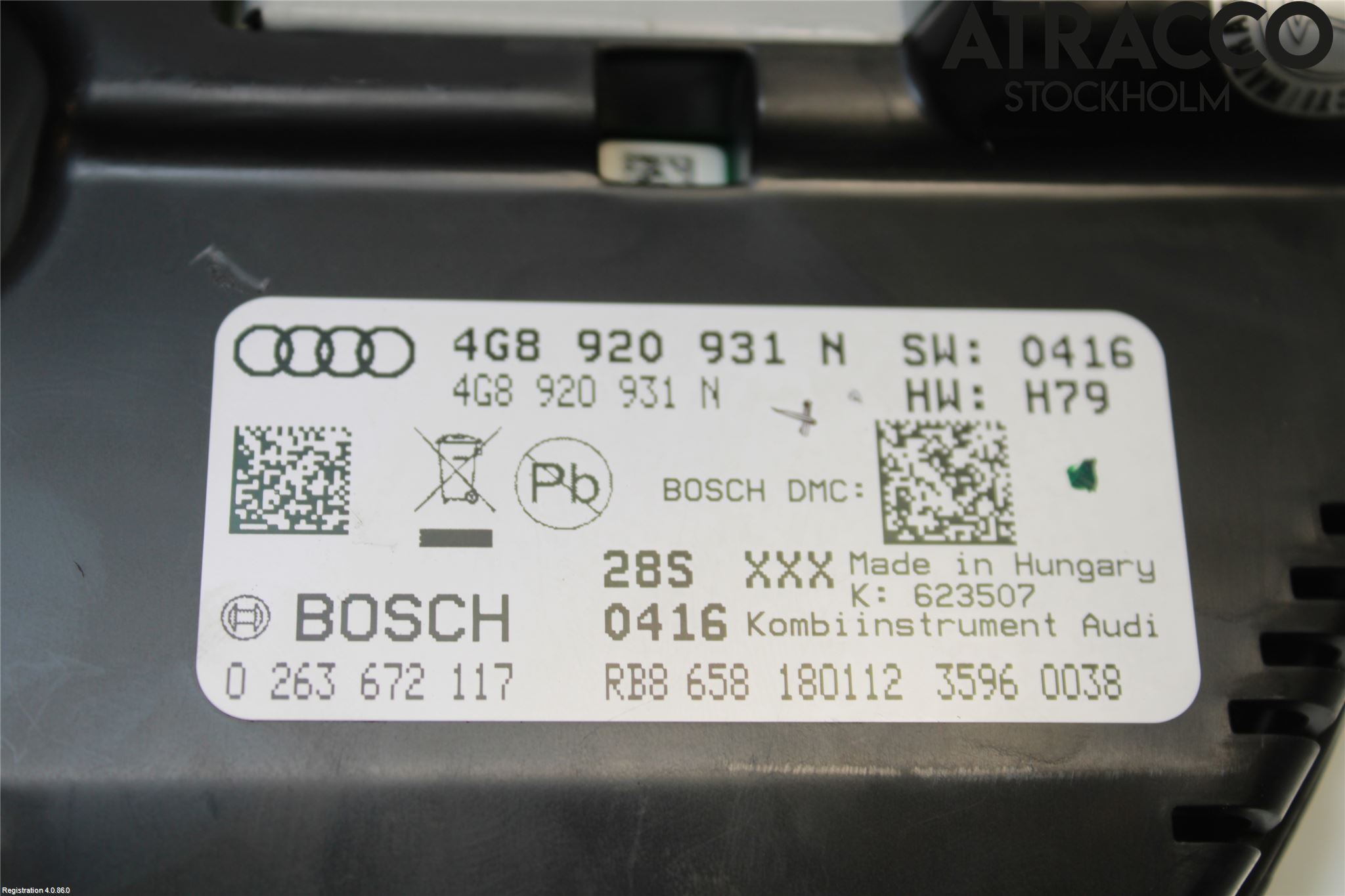 Audi A7/S7 4G 11-17 Instrument Komb