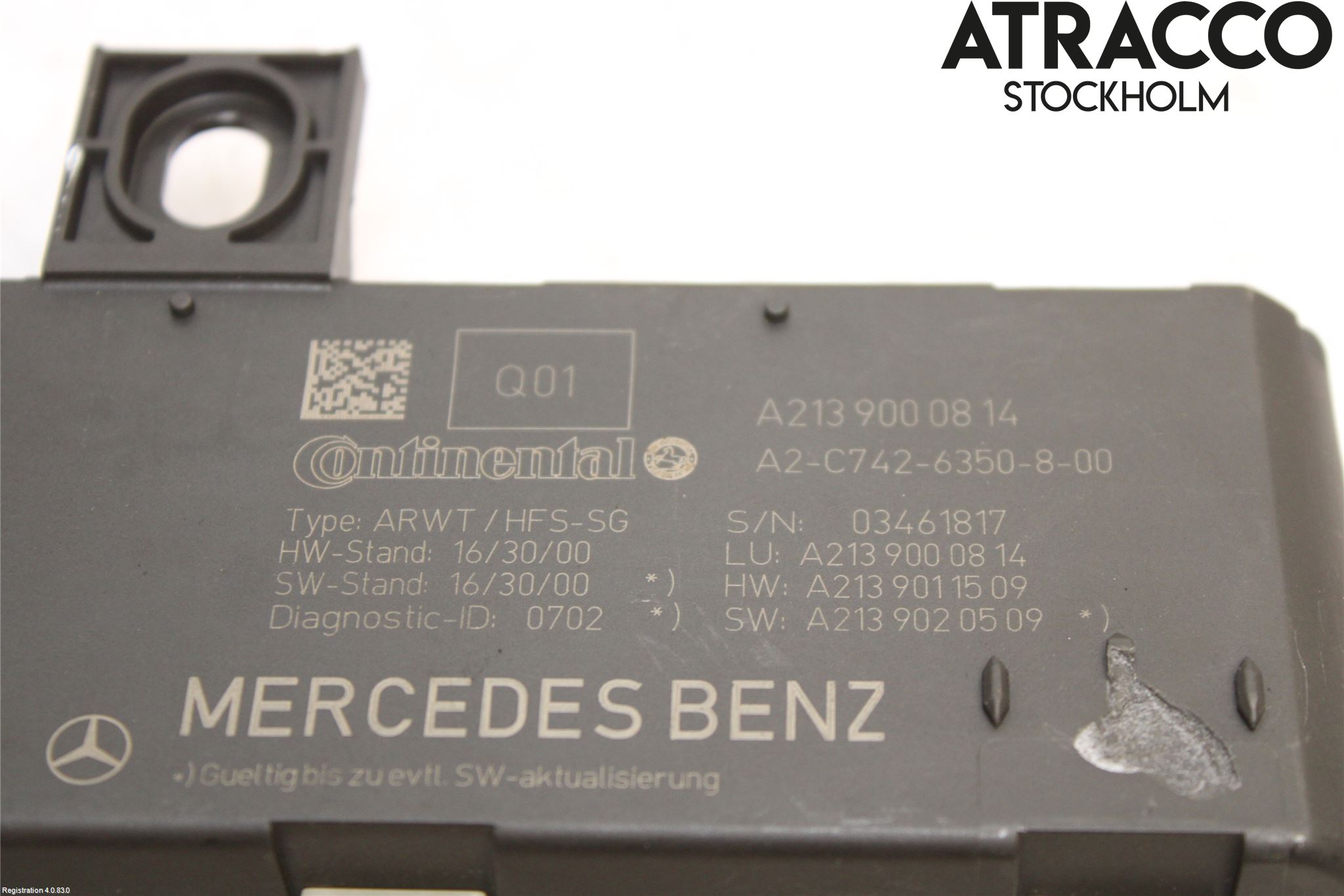 Mercedes-Benz MB E-KLASS (W213) 16-23 Styrenhet Baklucka