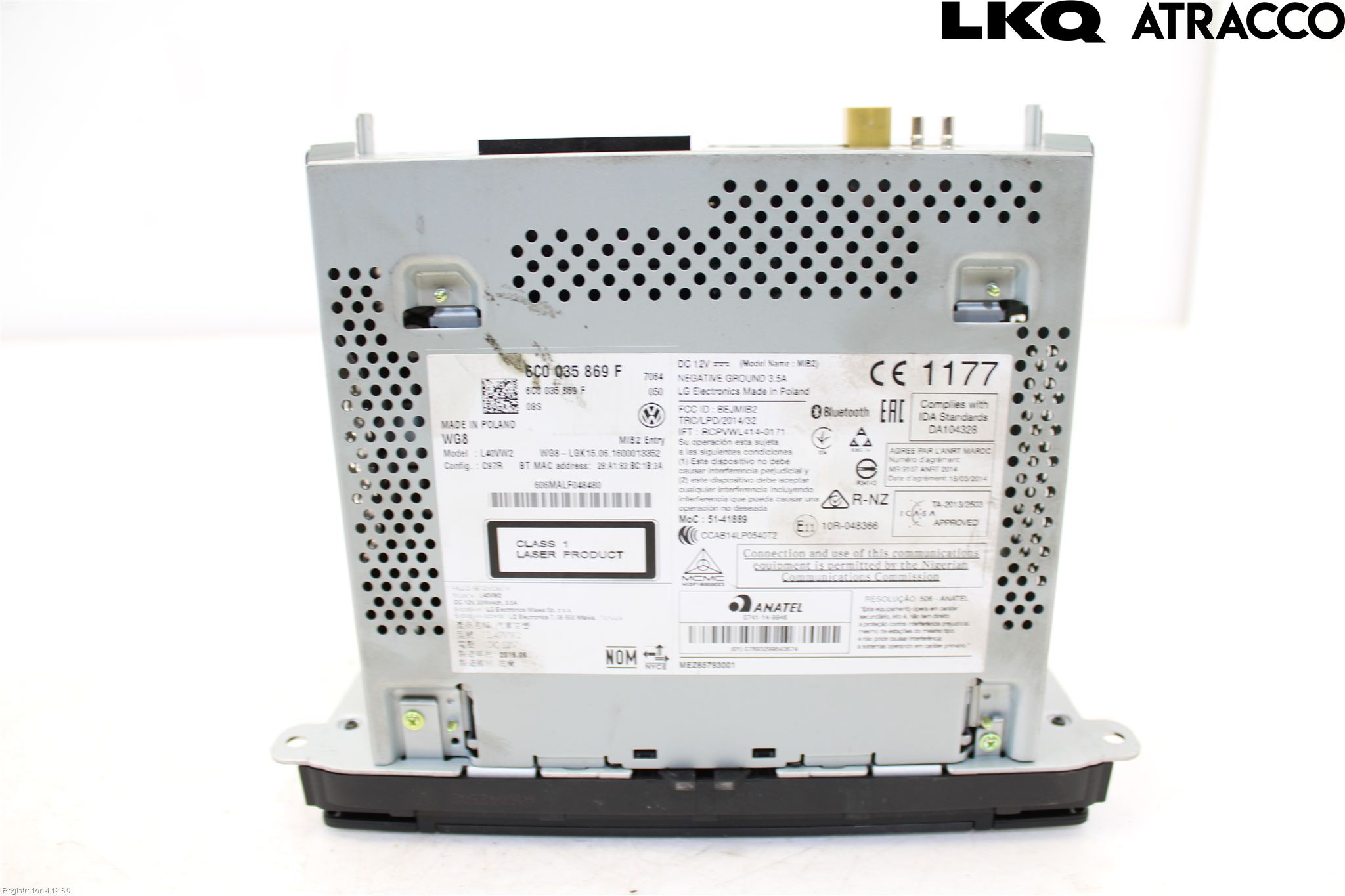 Volkswagen VW POLO 10-17 Cd Radio - Multimediapanel