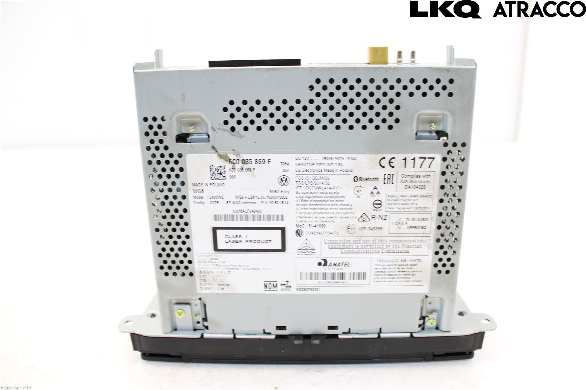 Volkswagen VW POLO 10-17 Cd Radio - Multimediapanel