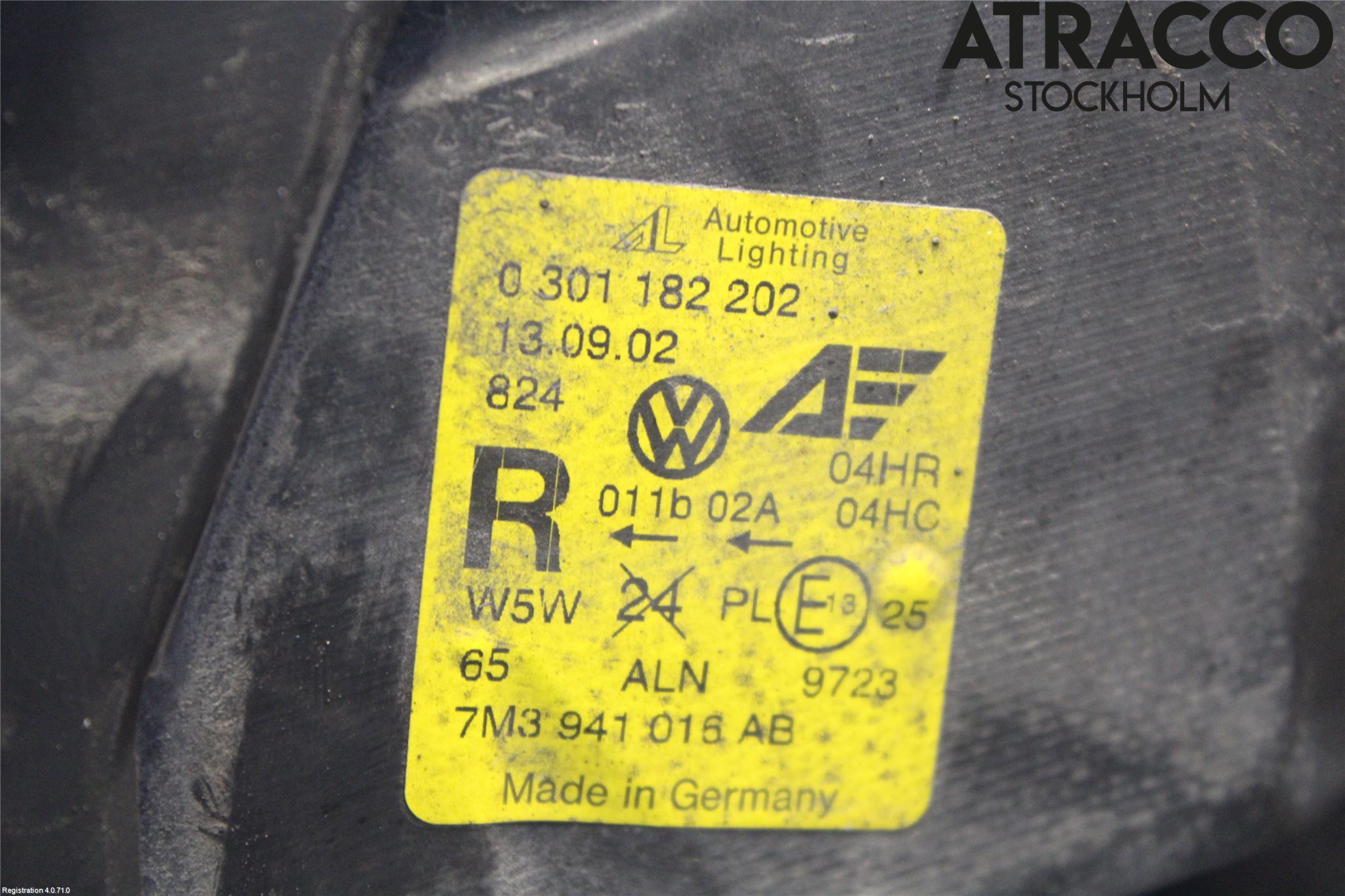 Volkswagen VW SHARAN      01-10 Strålkastare Höger