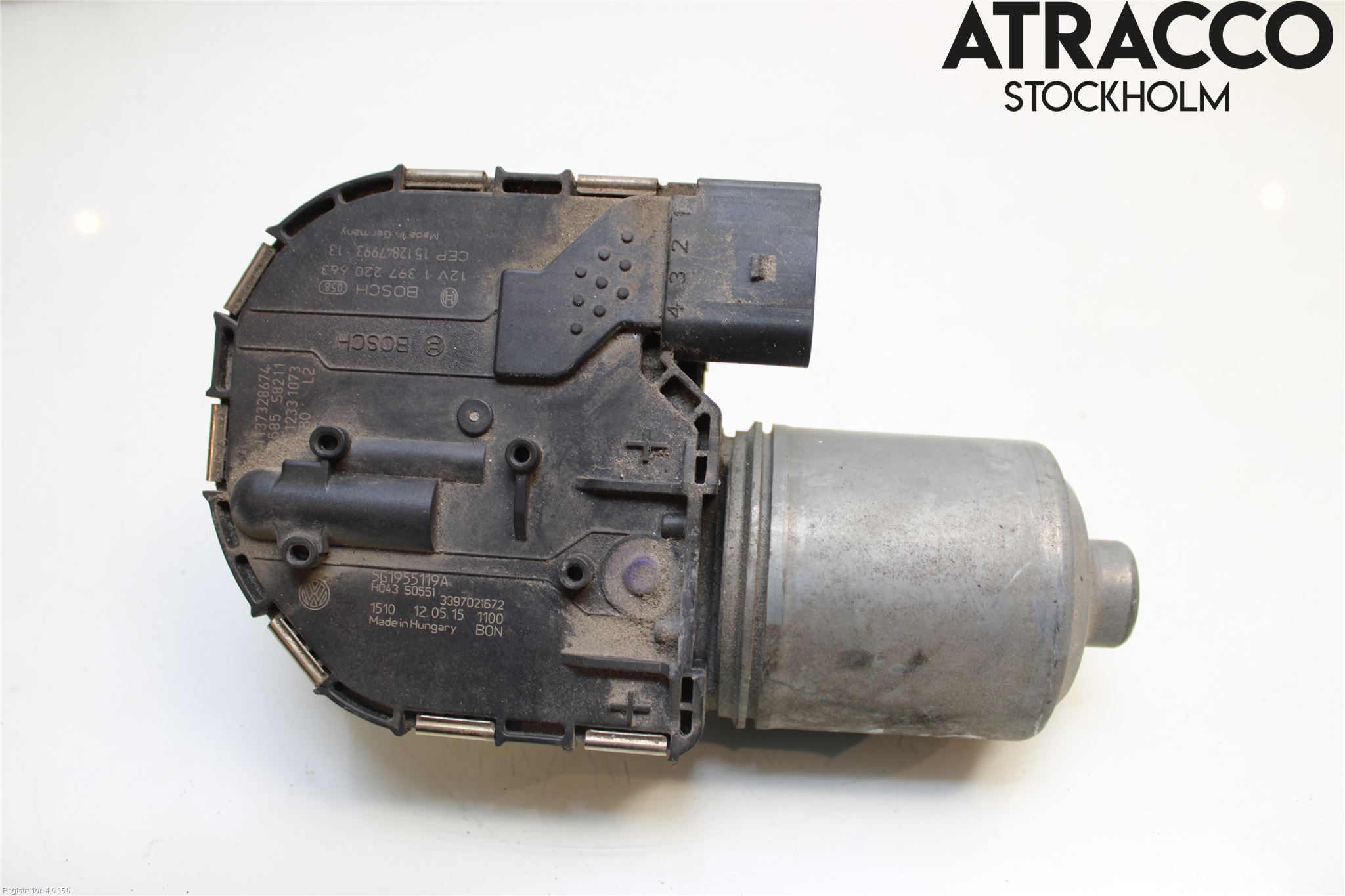 Volkswagen VW GOLF / E-GOLF VII 13-20 Torkarmotor Vindruta