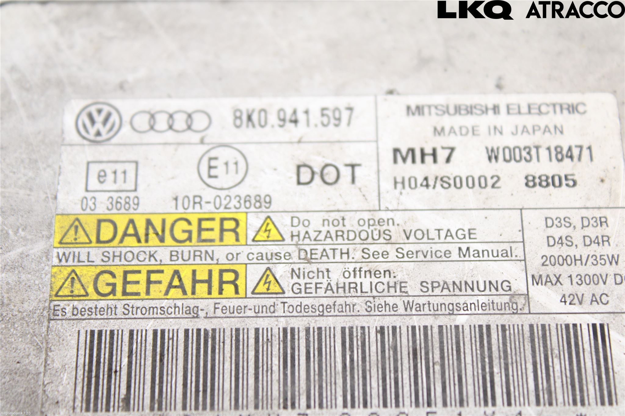 Audi A4/S4 08-11 Styrenhet Strålkastare