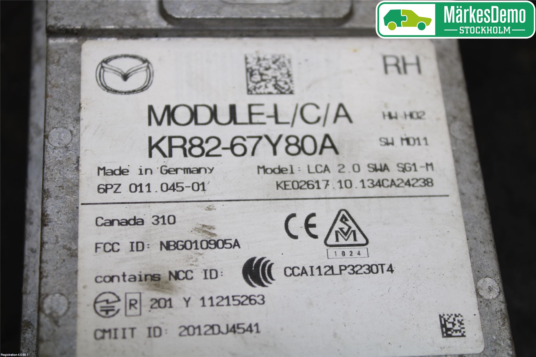 Mazda CX-5 12-17 Sensor Aktivt Kollisionsskydd