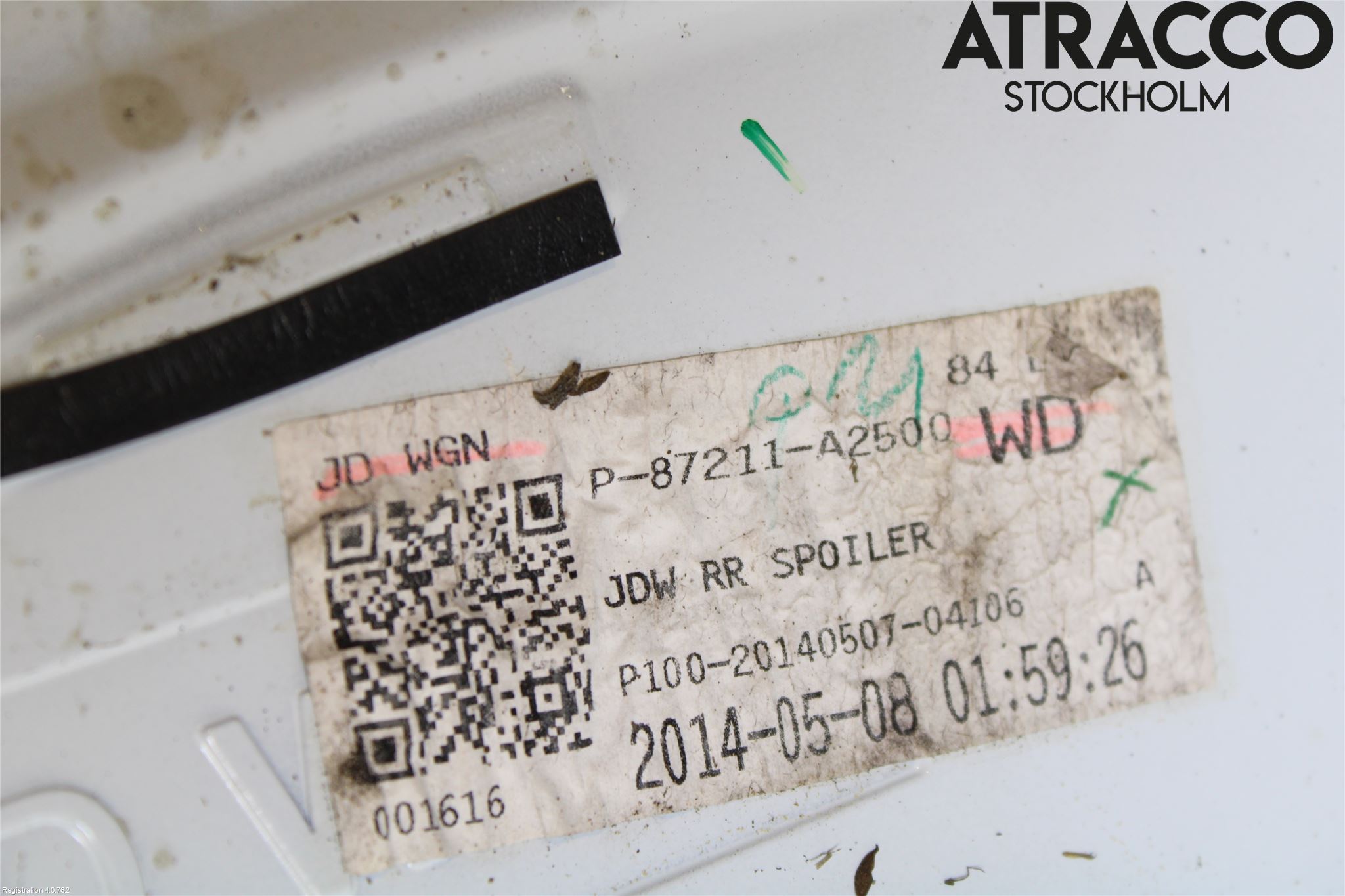 Kia CEED 12-18 Spoiler Baklucka