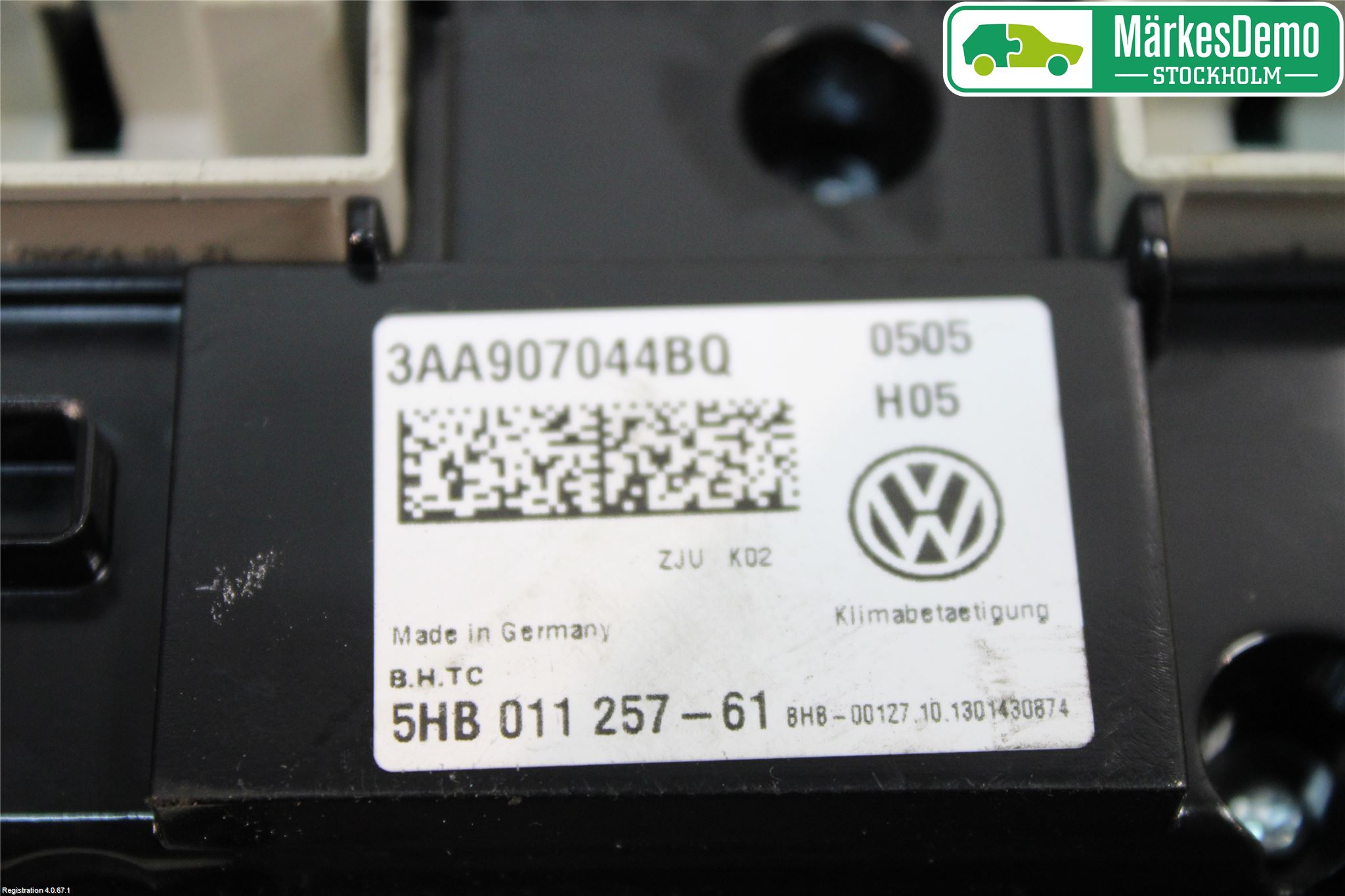 Volkswagen VW PASSAT 11-14 Ac Styrenhet Ac Manöveren
